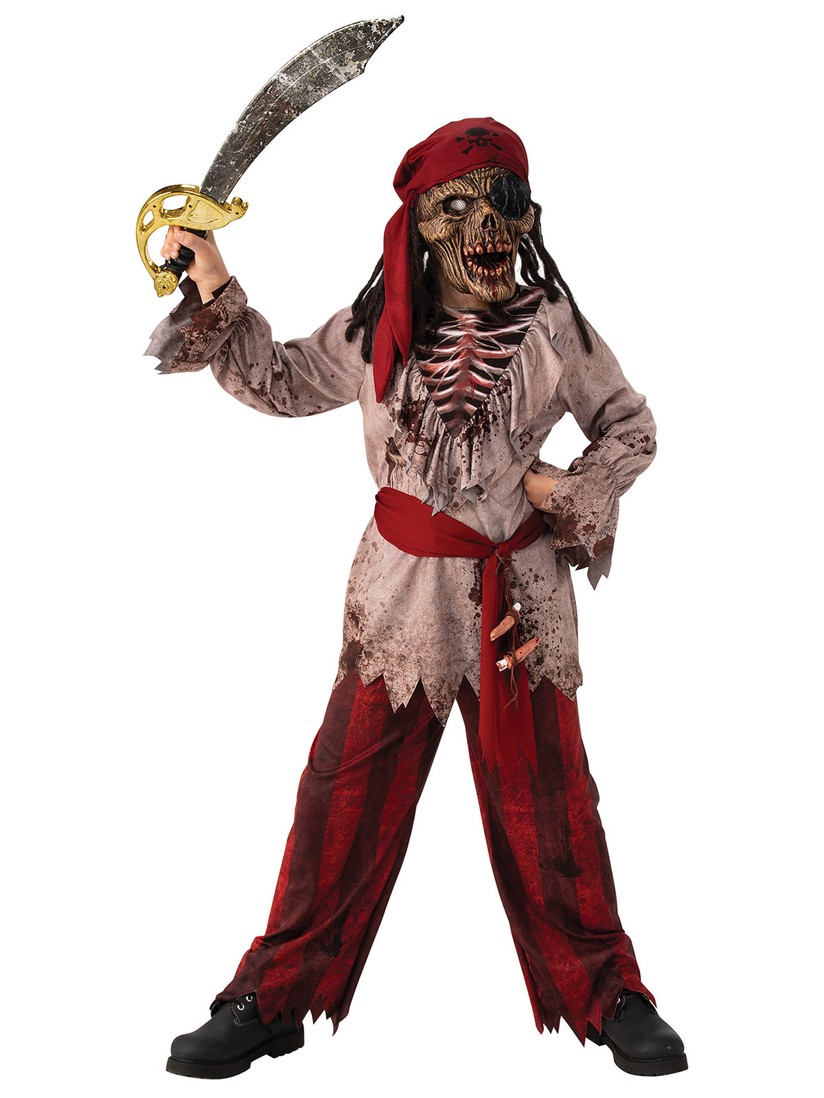 Zombie, Muliticoloured, Forum, Kids Costumes, , Front