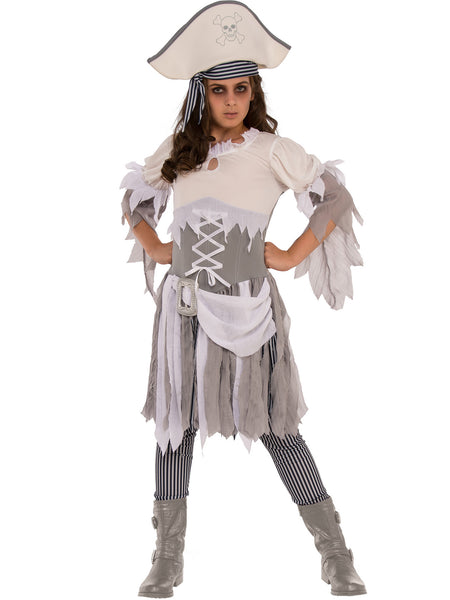 Kids Ghost Pirate Girl Costume