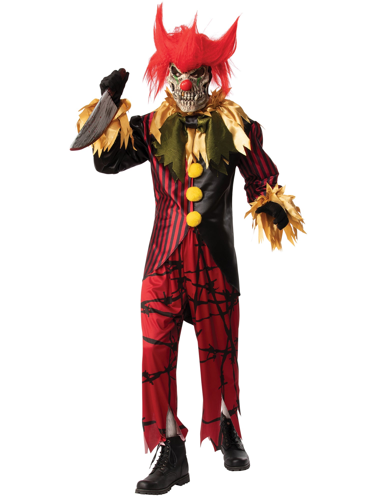 Clown, multi-colored, Forum, Adult Costume, Standard, Front