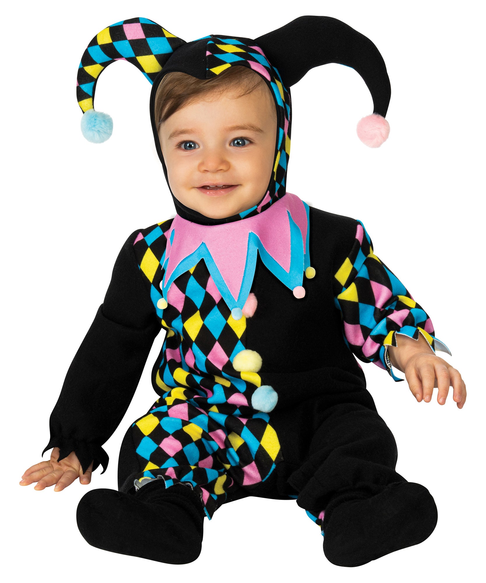 Clown, Multi, Forum, Kids Costumes, 1-2 years, Front