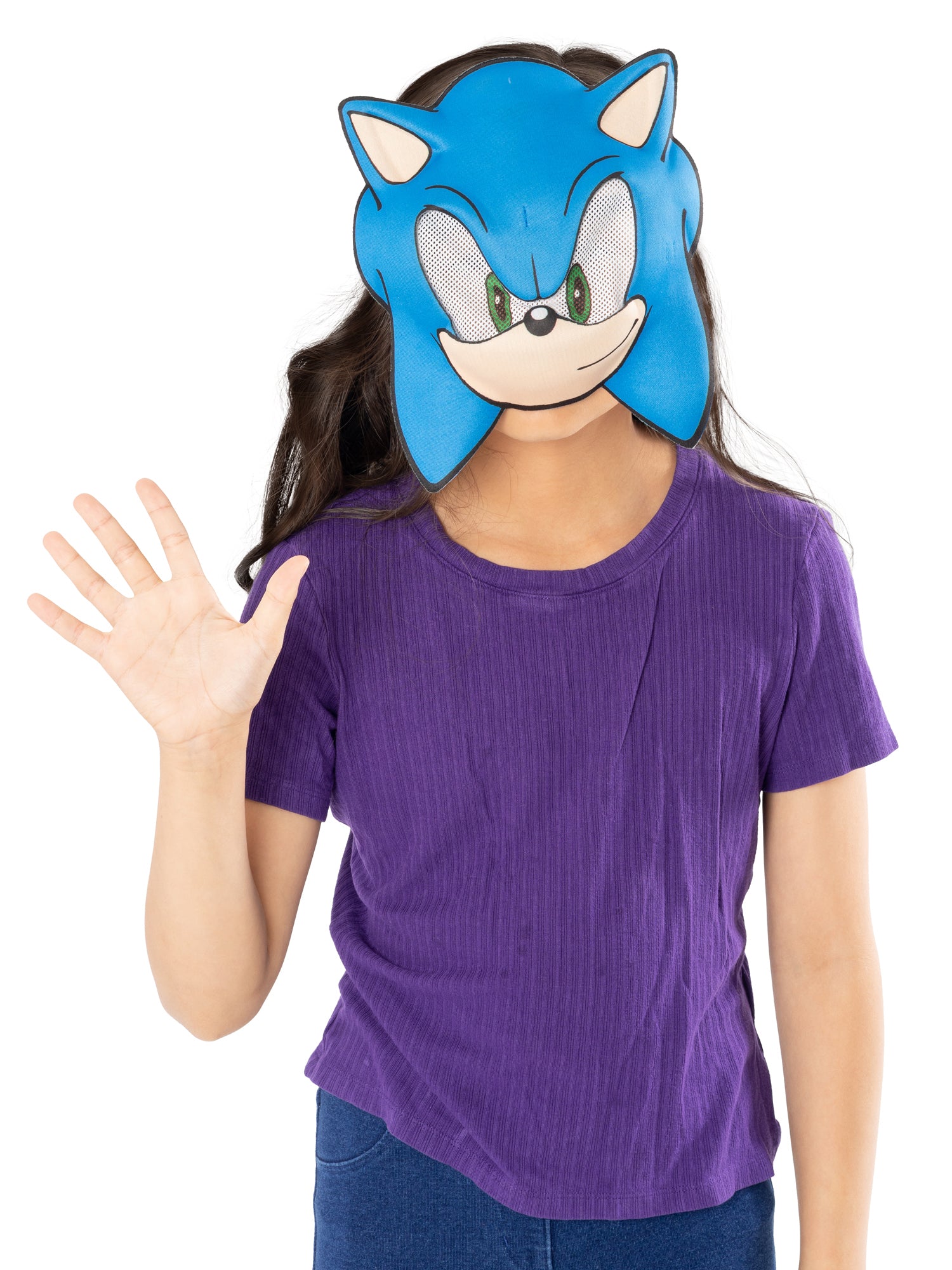 Sonic The Hedgehog, Blue, SEGA, Masks, One Size, Front