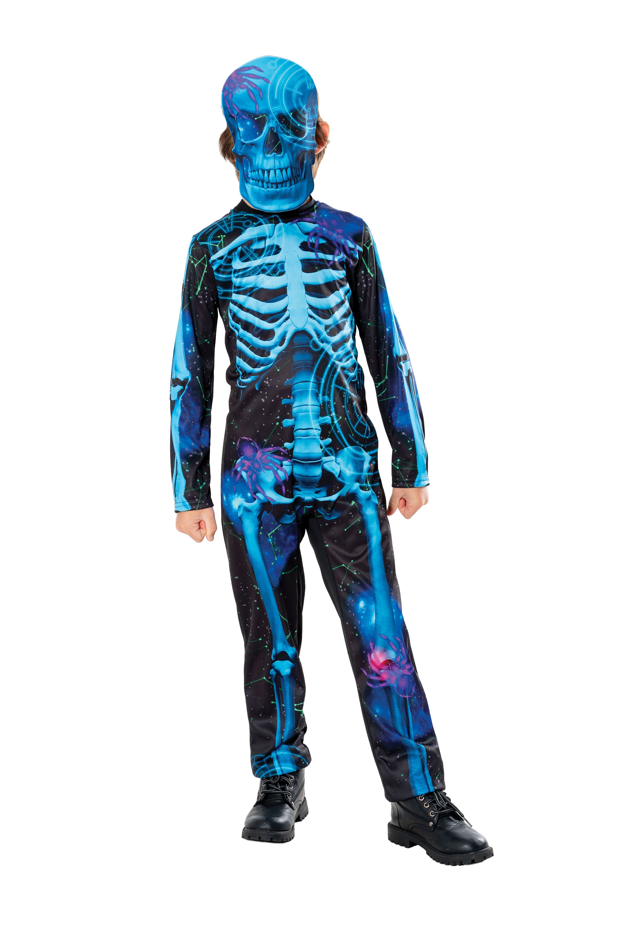 Skeleton, Muliticoloured, Forum, Kids Costumes, , Front