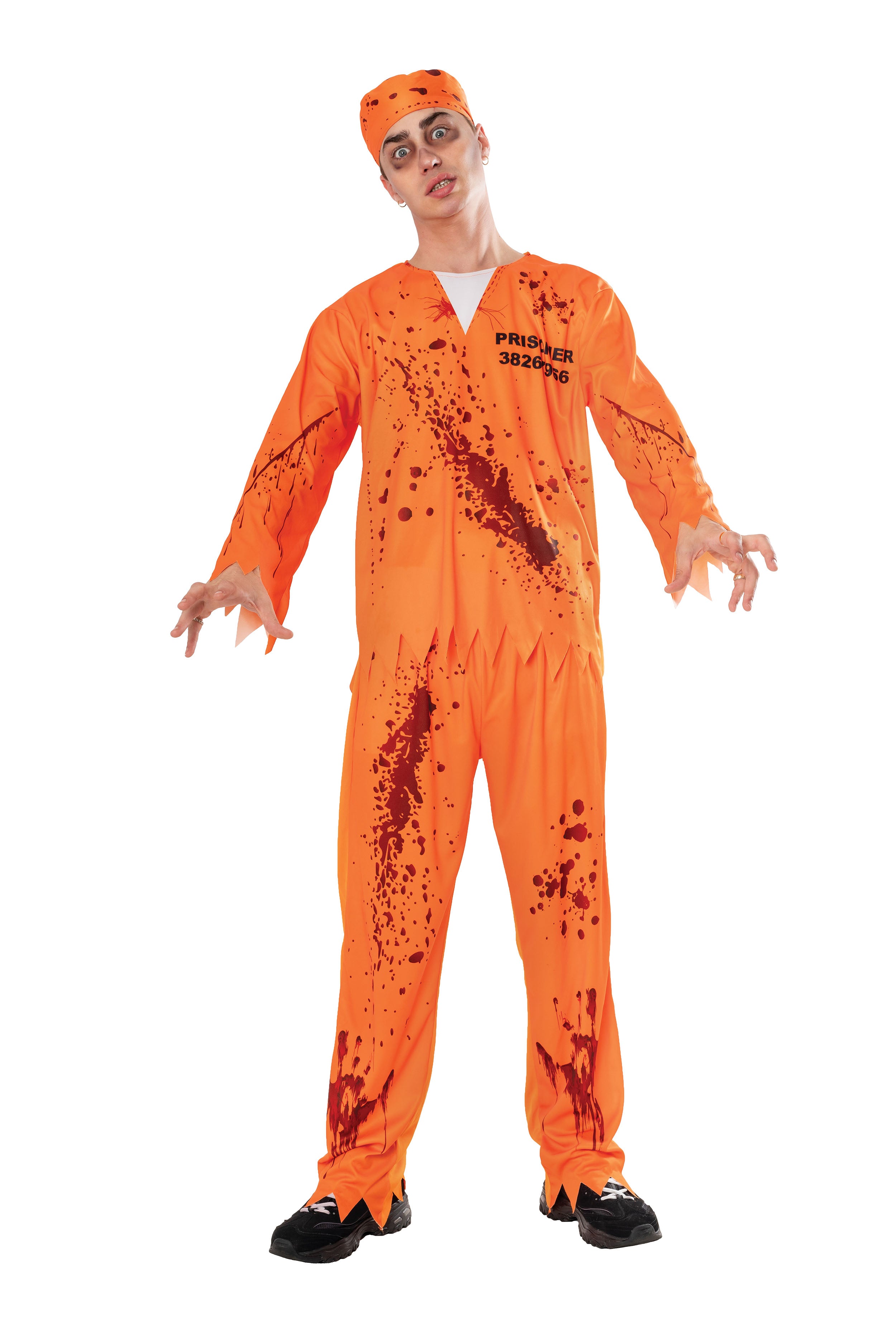Convict, Muliticoloured, Forum, Adult Costume, , Front