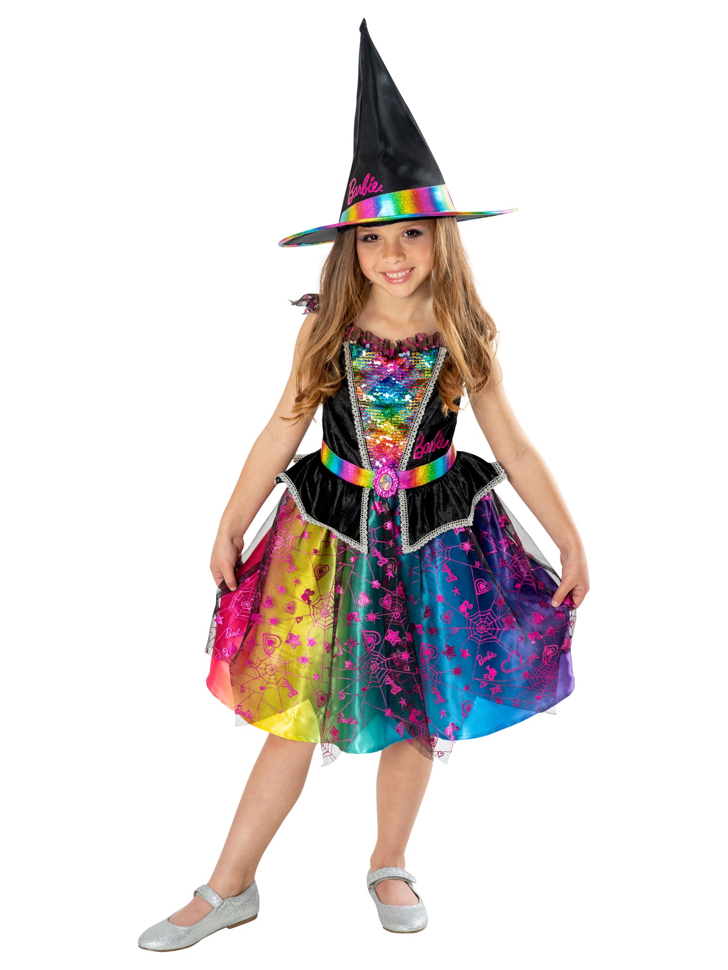 Witch, Muliticoloured, Mattel - Barbie, Kids Costumes, 3-4 years, Front
