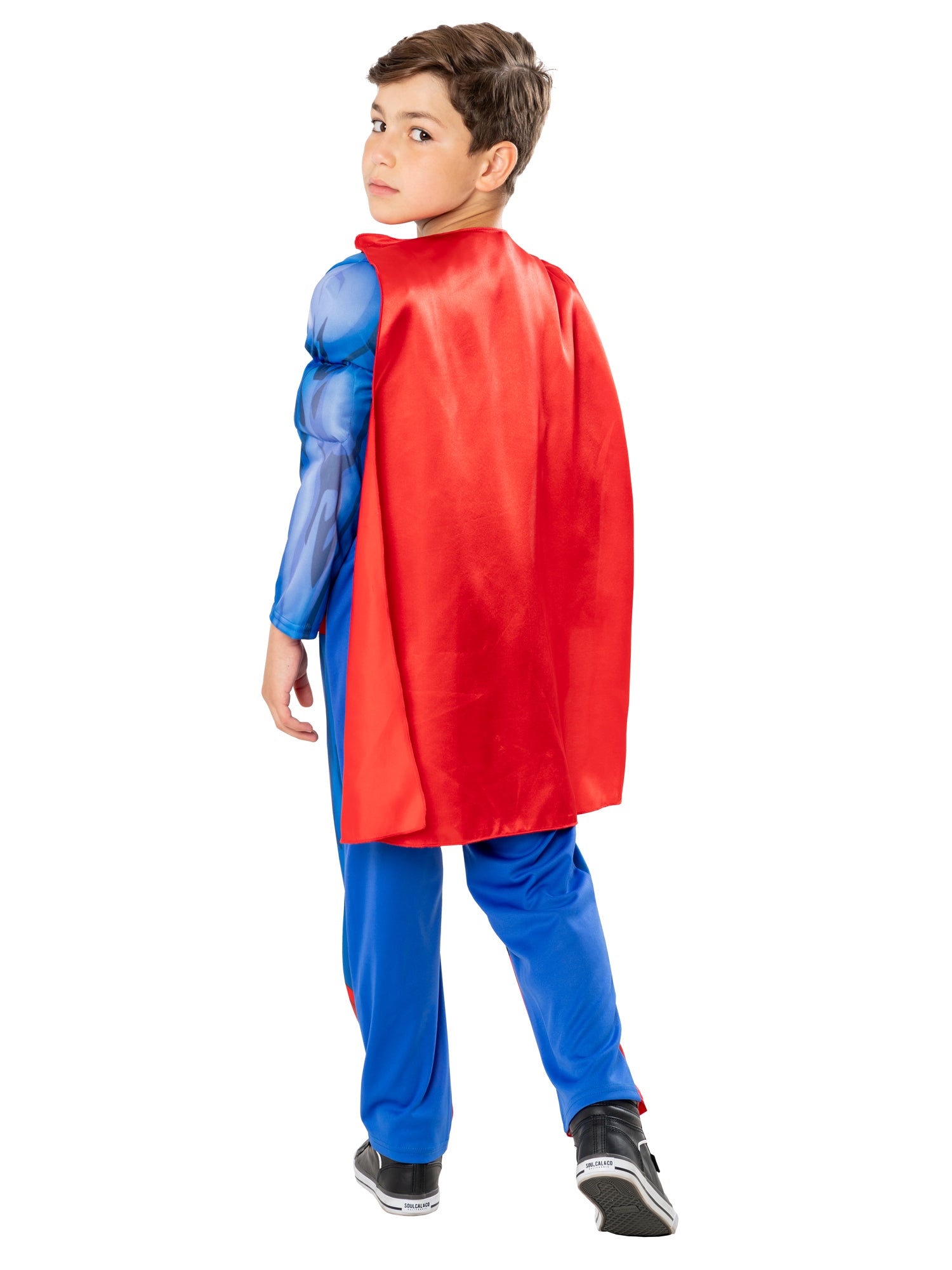 Superman, blue, WB DC Comics, Kids Costumes, 7-8 years, Back