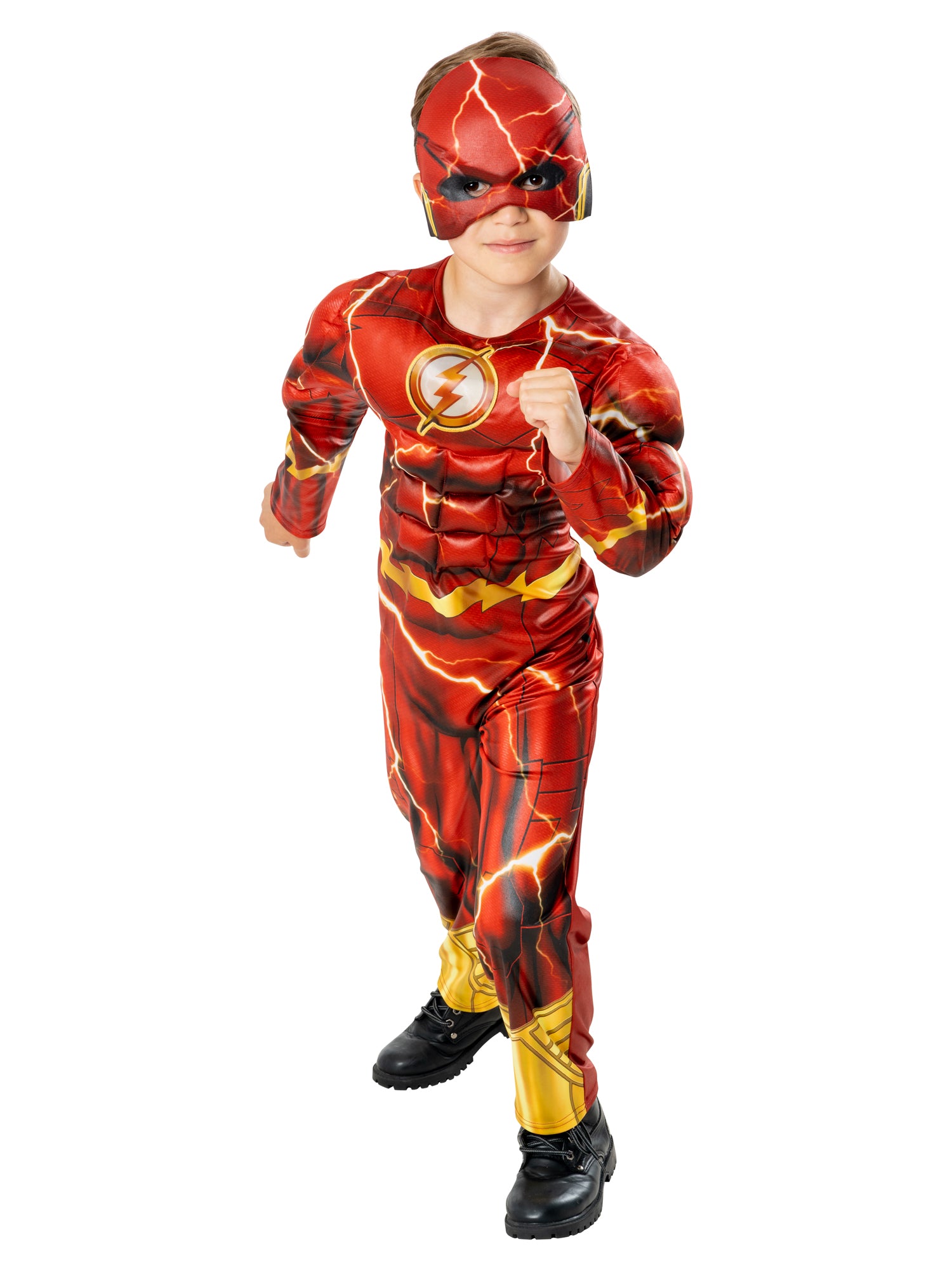 The Flash, red, WB DC Comics, Kids Costumes, 7-8 years, Front