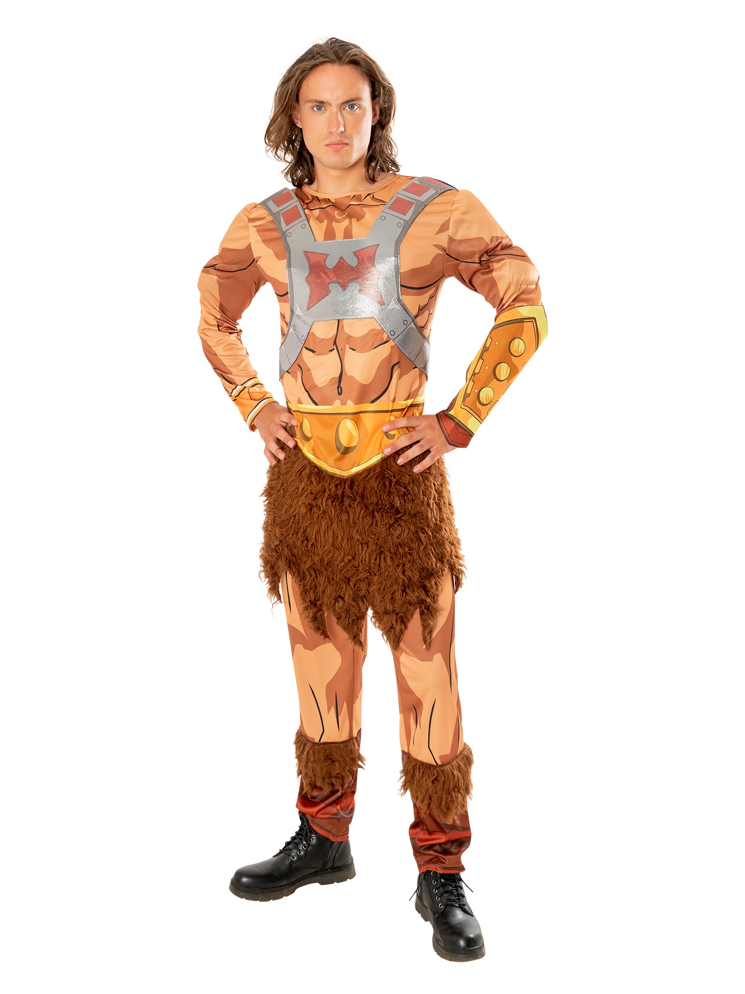 He-Man, Brown, Mattel - MOTU, Adult Costume, Standard, Front
