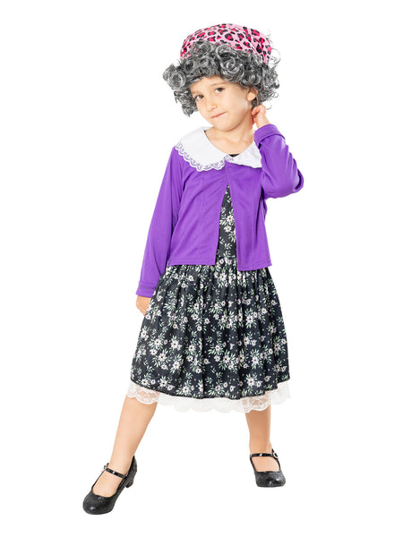 Kids Little Old Lady Costume