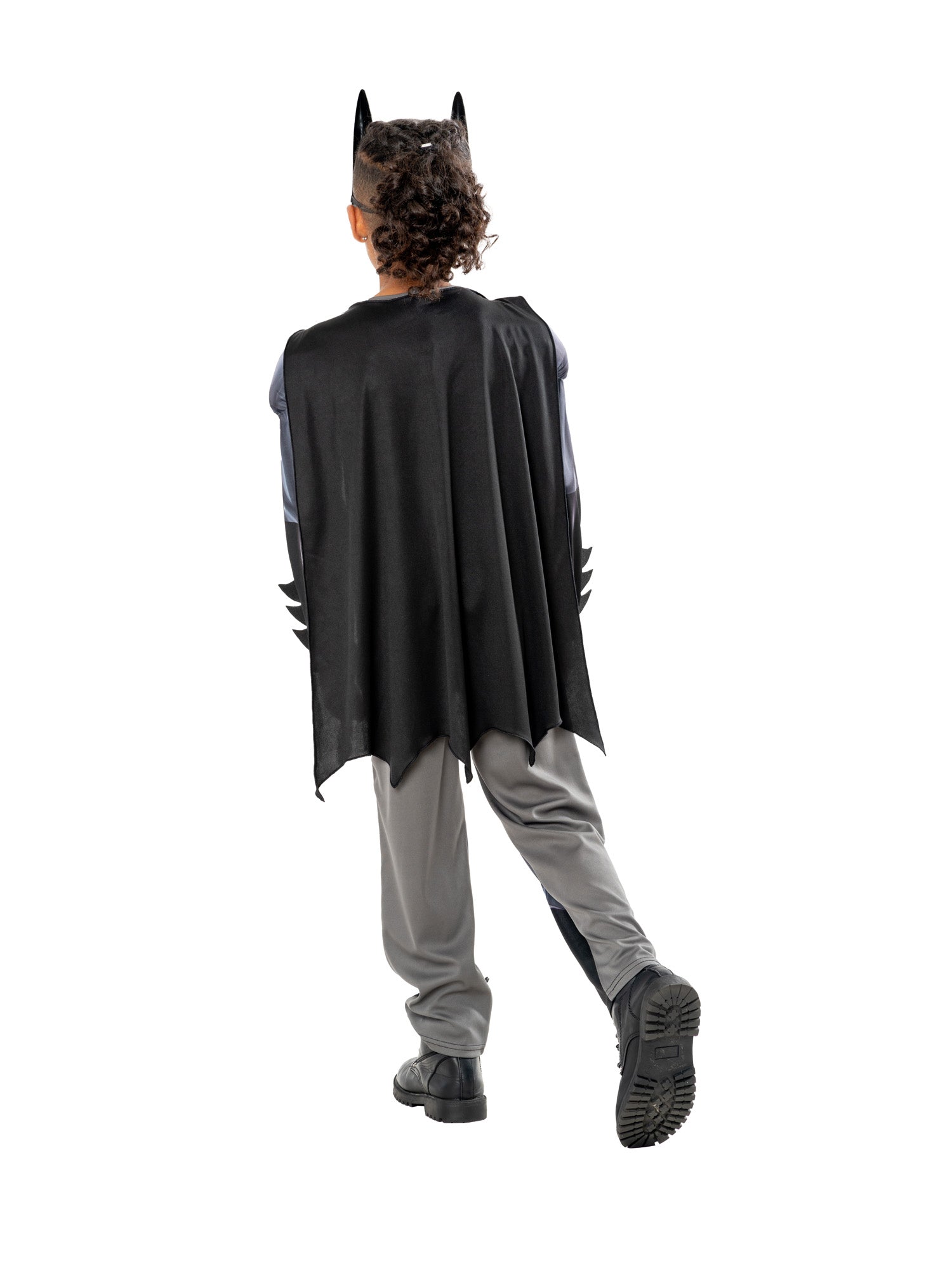 Batman, gray, WB DC Comics, Kids Costumes, 7-8 years, Back