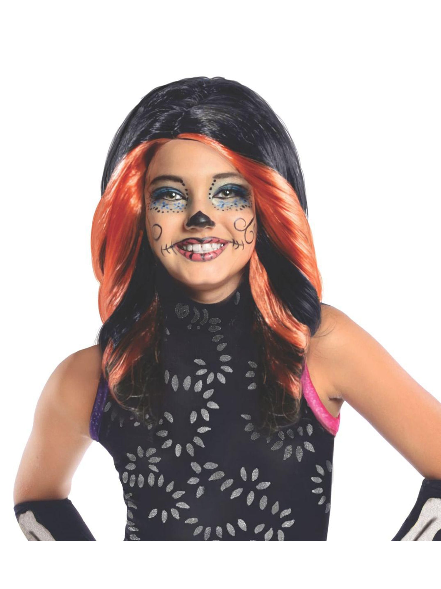 Skelita Calaveras, Multi, Monster High, Wigs, , Front