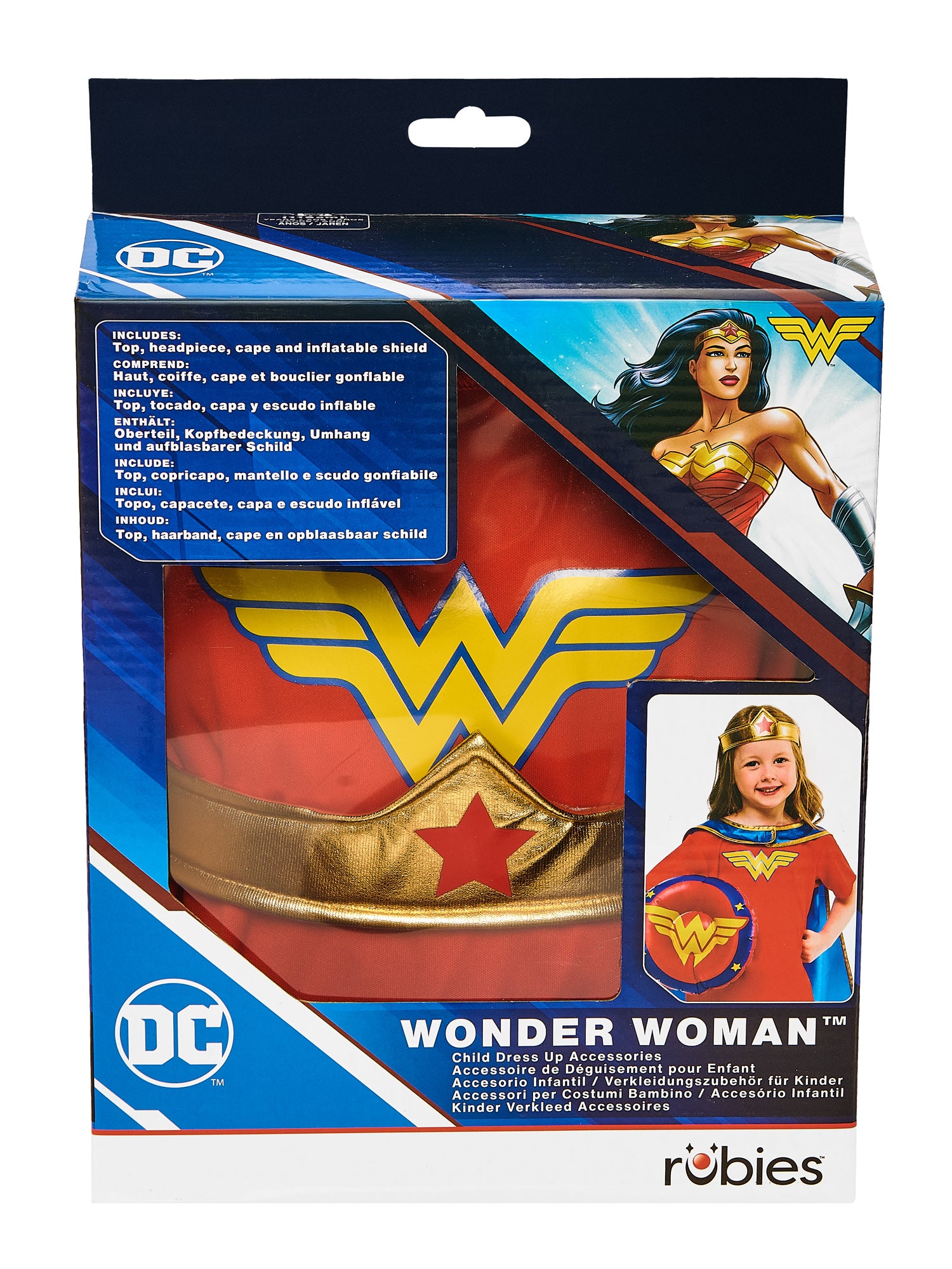 Wonder Woman, Wonder Woman, Muliticoloured, Kids Costumes, , Back