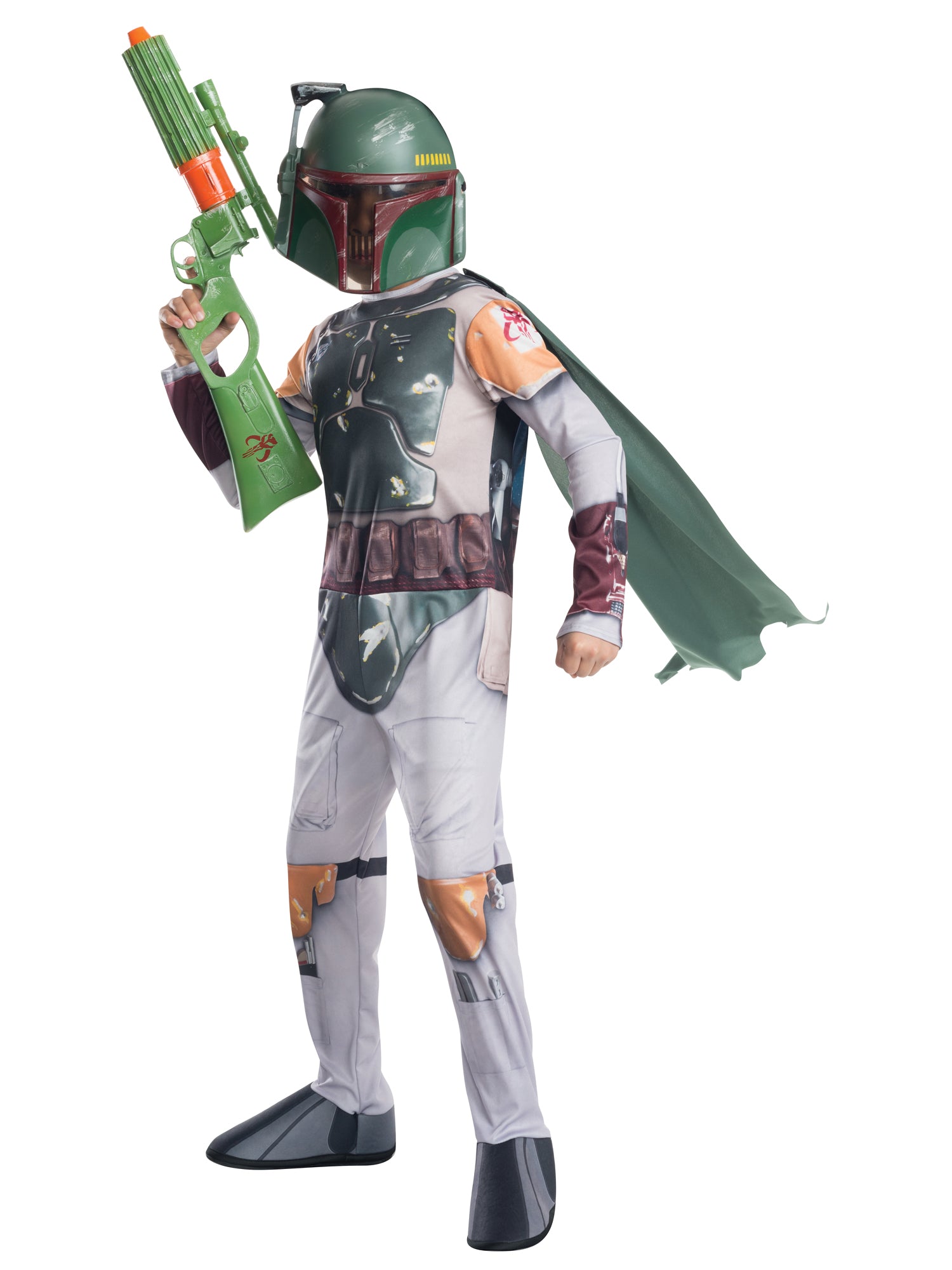 Boba Fett, Multi, Disney - Lucas, Kids Costumes, Small, Front
