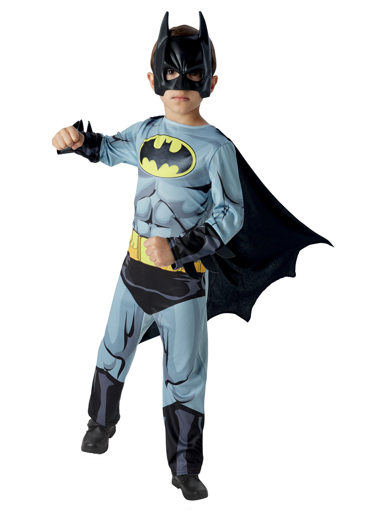 Batman, Multi, WB DC Comics, Kids Costumes, Small, Front