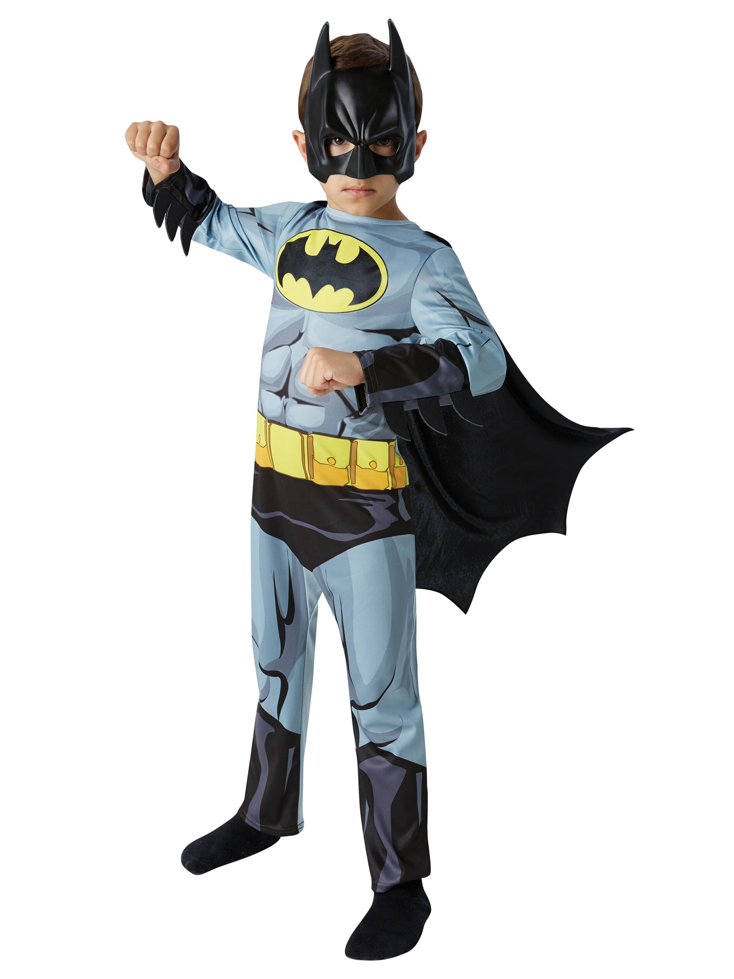 Batman, Multi, WB DC Comics, Kids Costumes, Small, Side