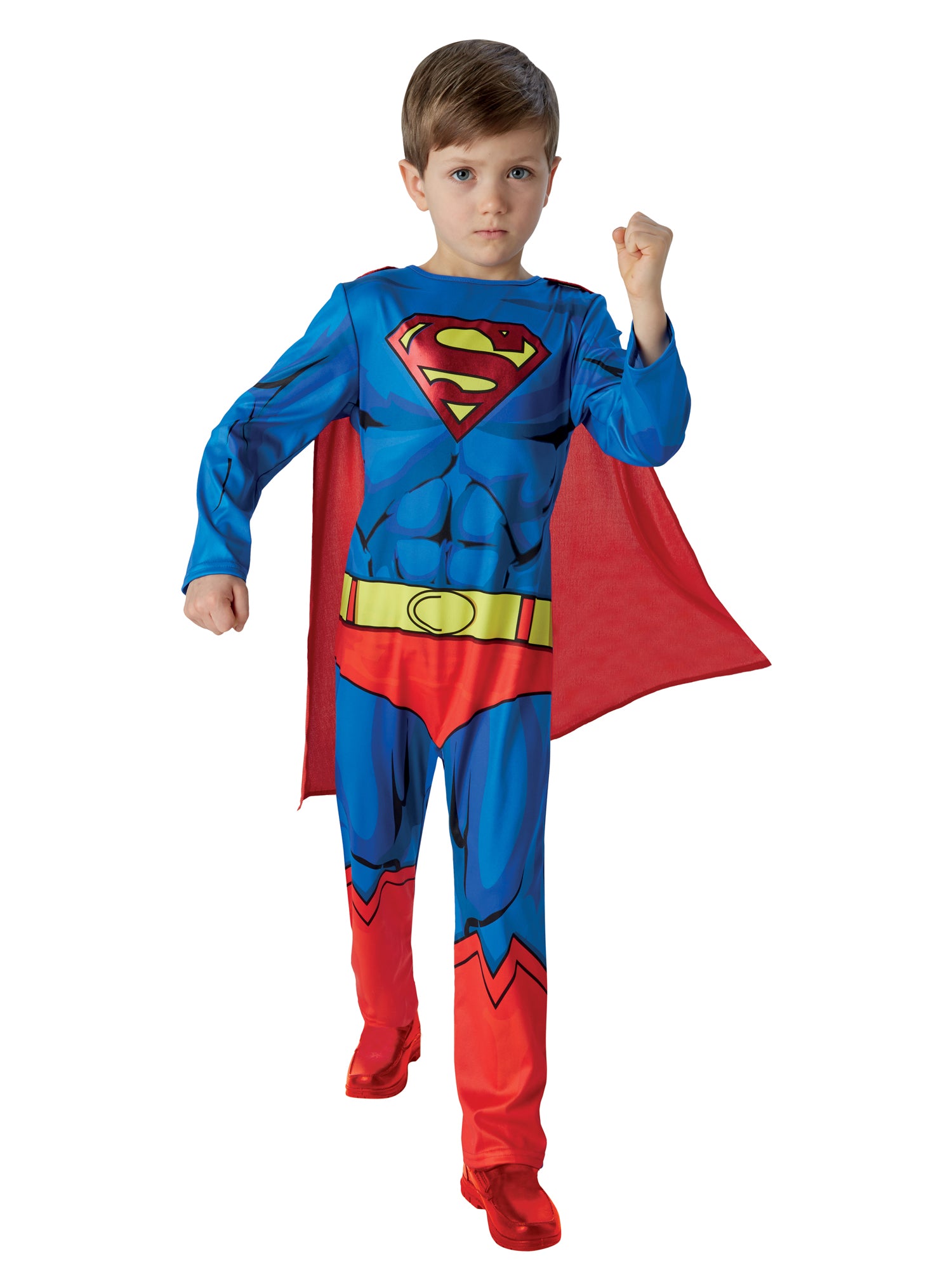 Superman, Multi, WB DC Comics, Kids Costumes, Small, Front