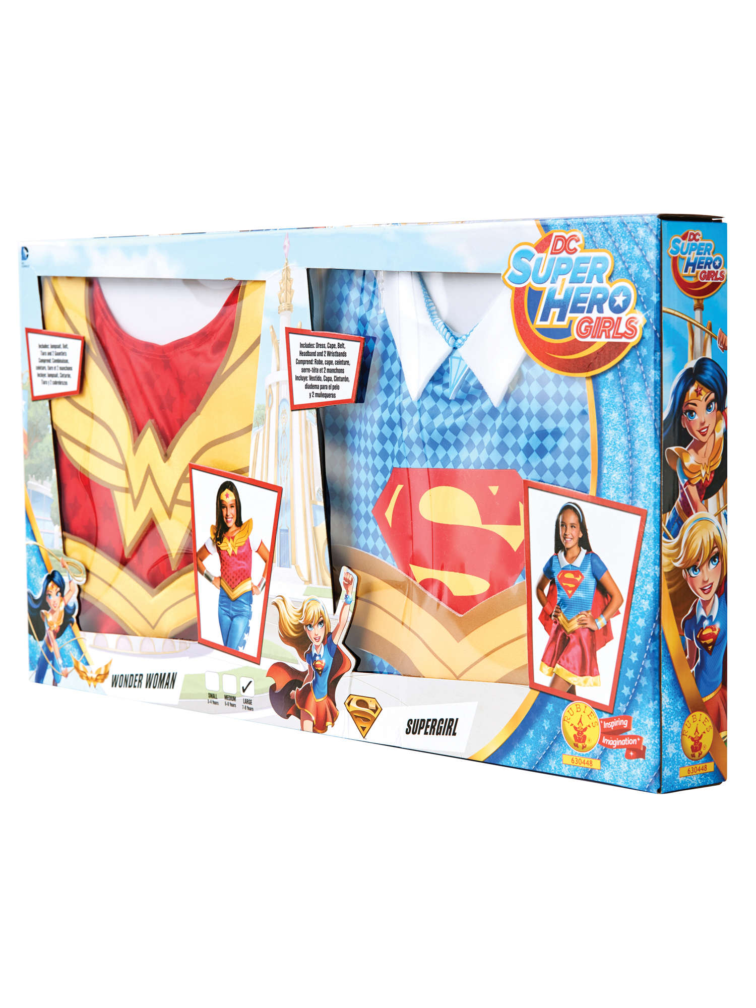 Supergirl, Superhero Girls, Multi, WB DC Comics, Kids Costumes, Large, Front