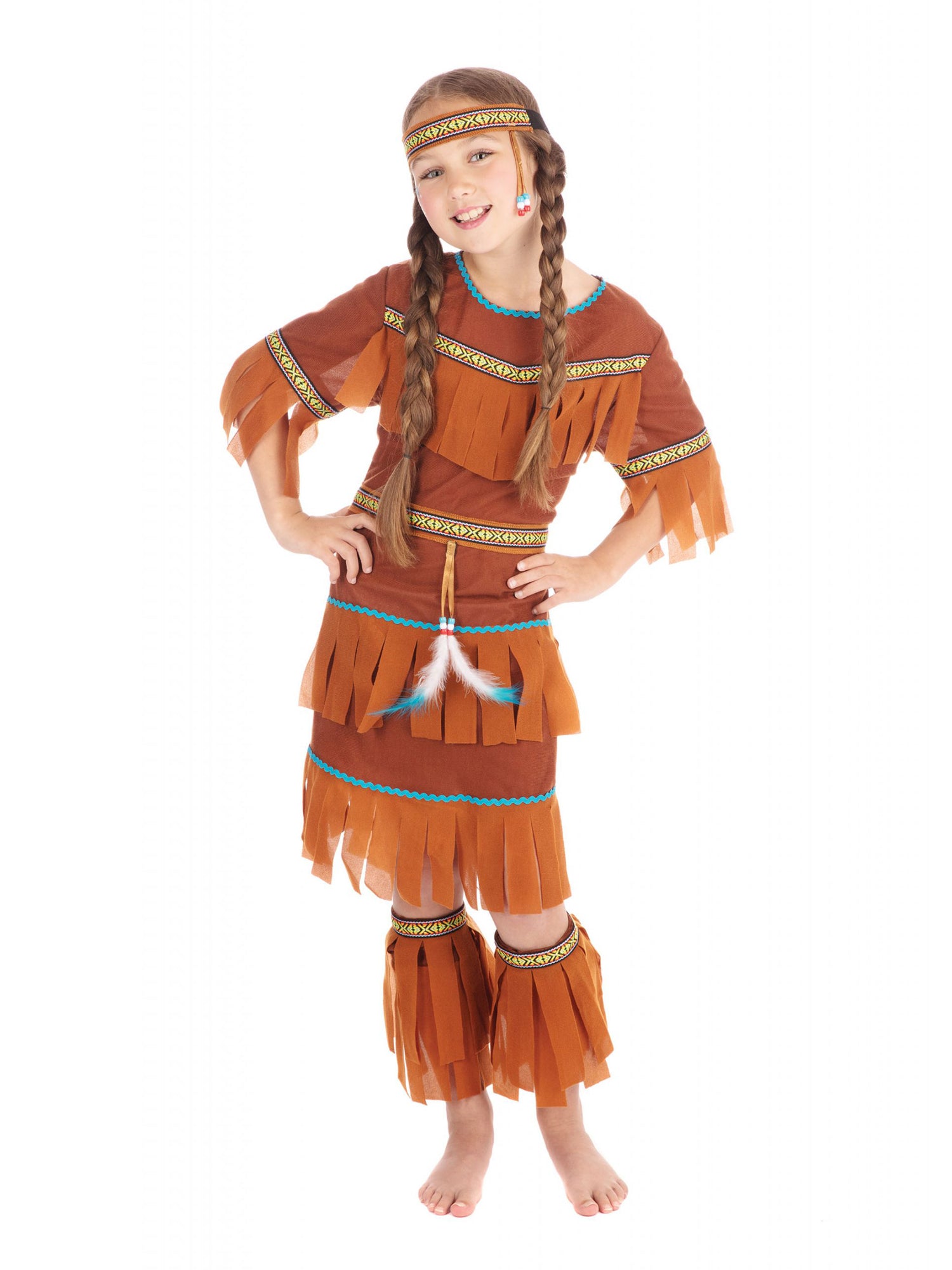 Native American, Multi, Native American, Kids Costumes, , Front