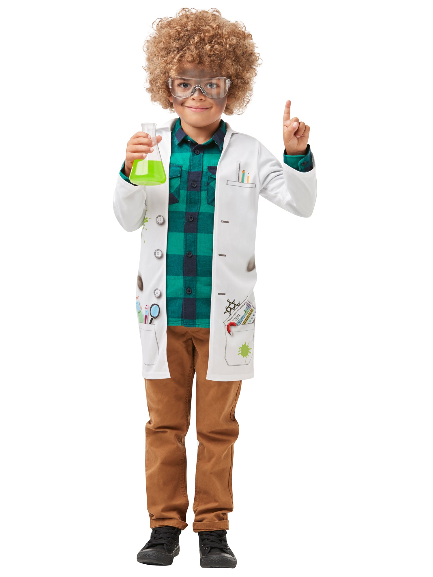 Mad Scientist, Multi, Forum, Kids Costumes, Medium, Back