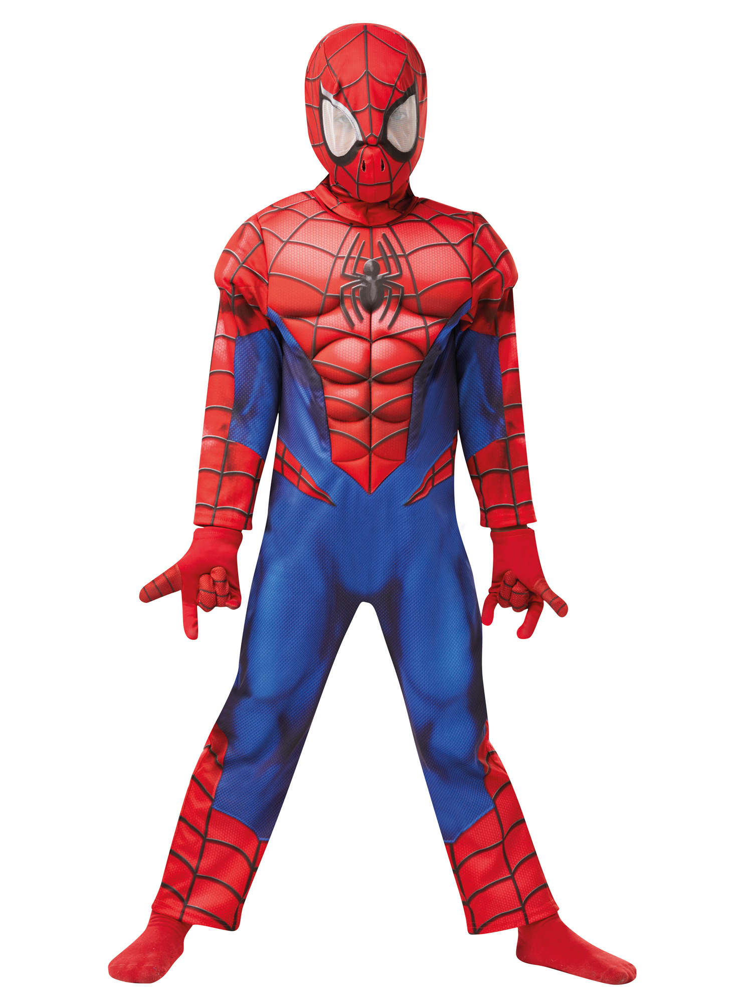 Spider-Man, Avengers, Red, Spider-Man, Kids Costumes, L, Front