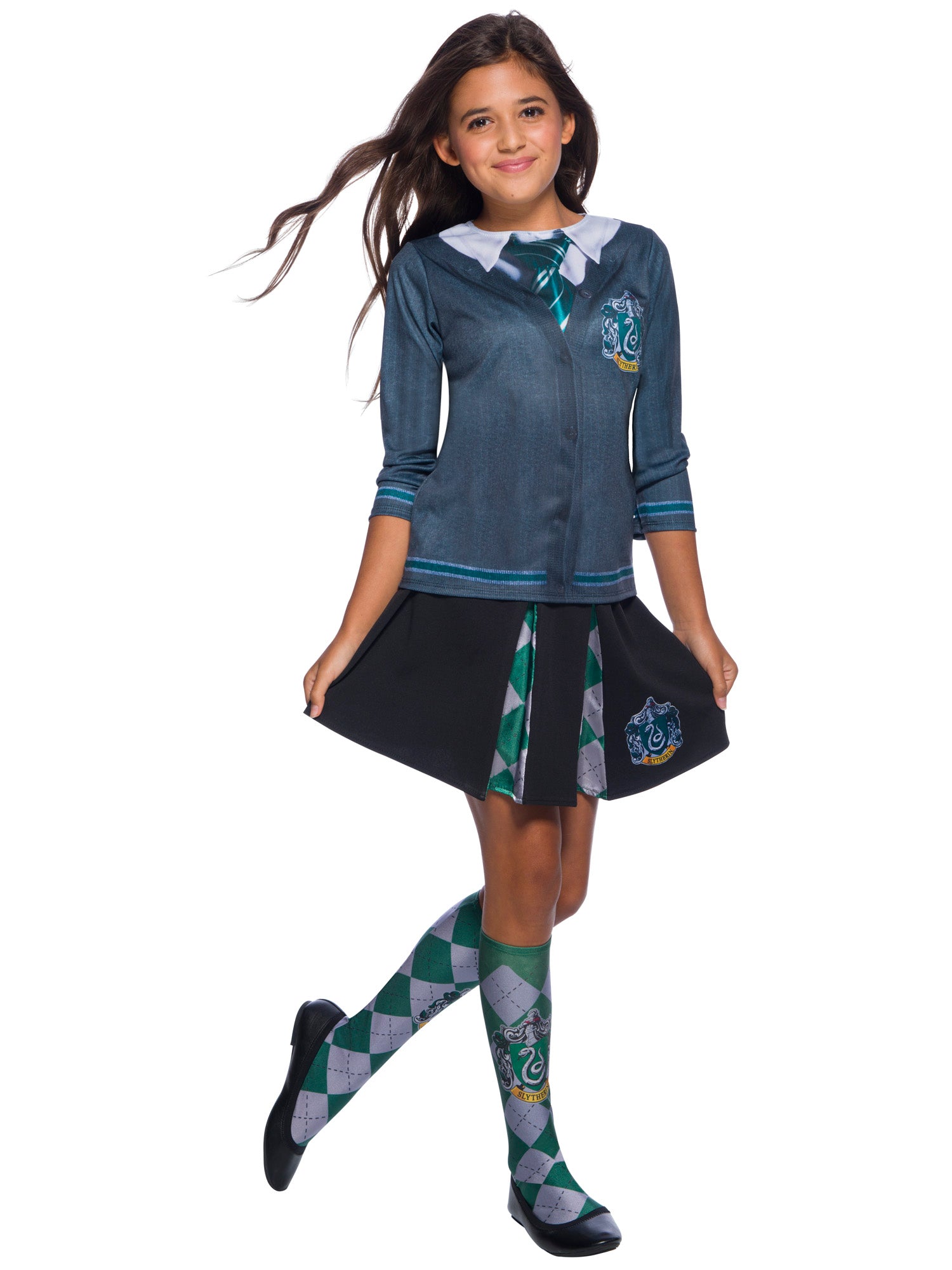 Slytherin, Multi, WB Wizarding World, Kids Costumes, Medium, Back