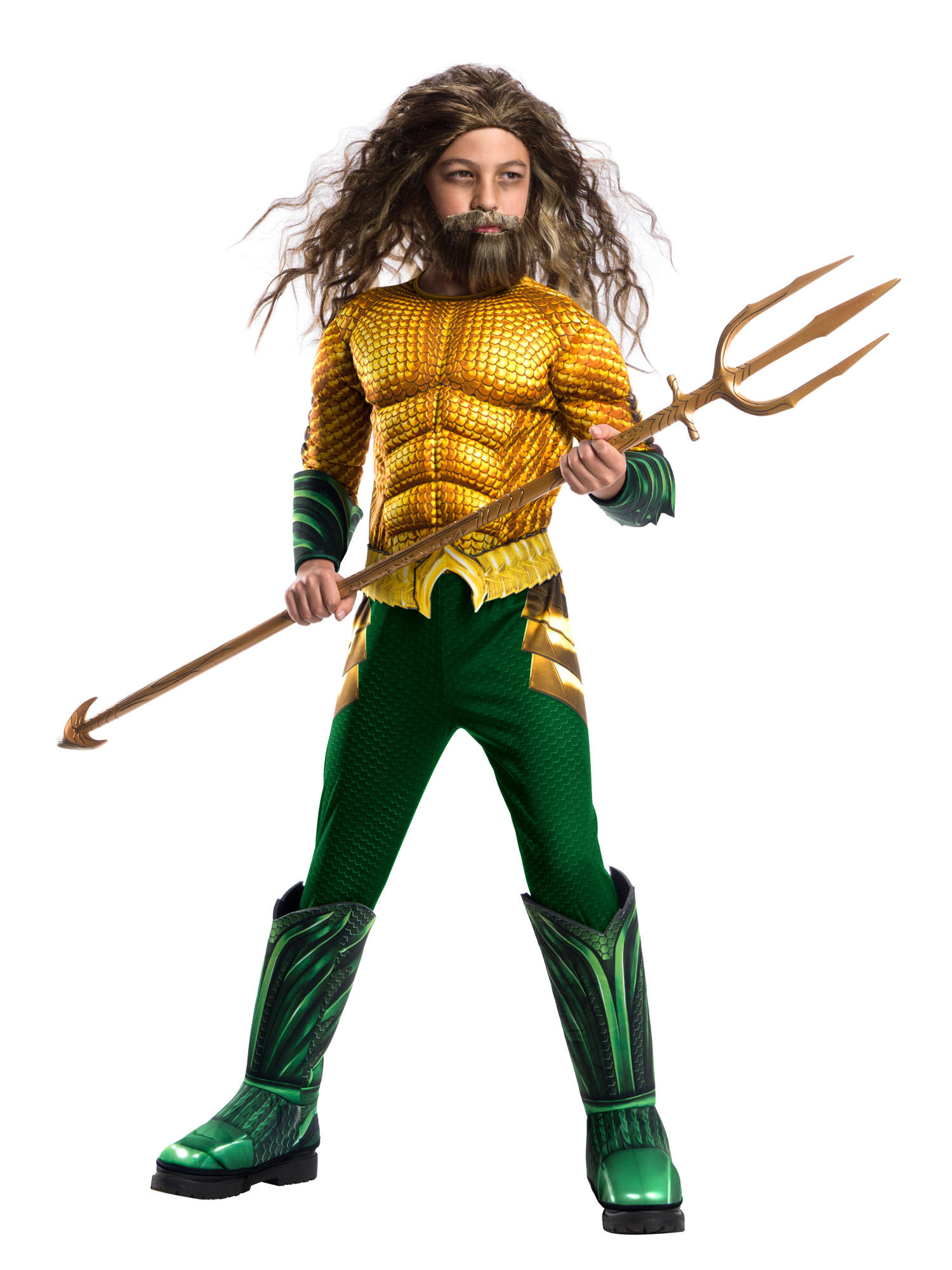 Aquaman, Multi, WB DC Comics, Kids Costumes, Small, Front