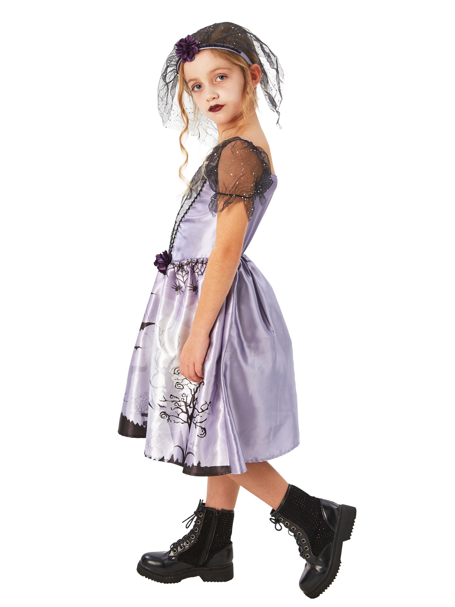 Gothic Bride, Multi, Generic, Kids Costumes, Extra Large, Back