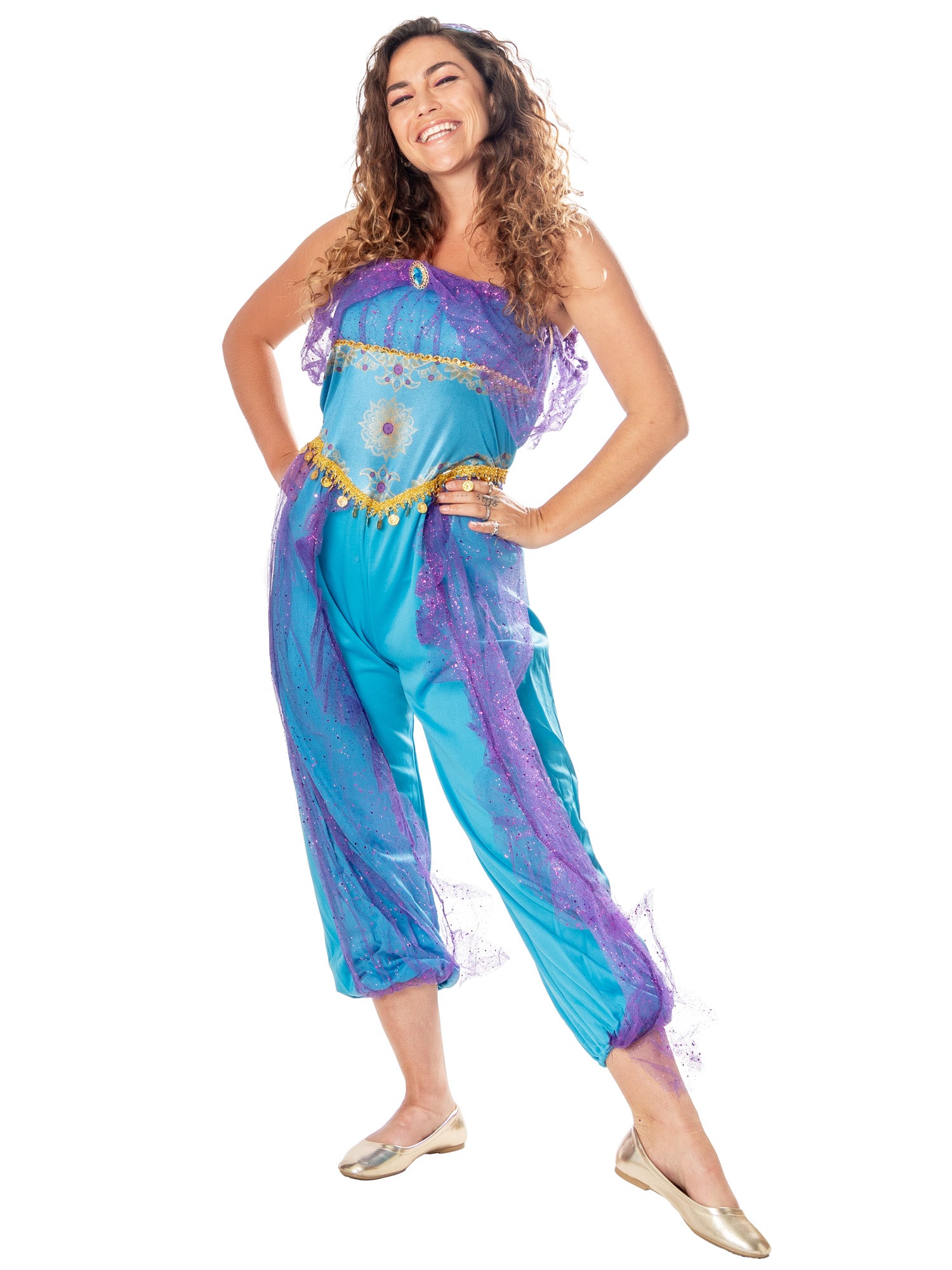 Arabian, Multi, Forum, Adult Costume, , Back
