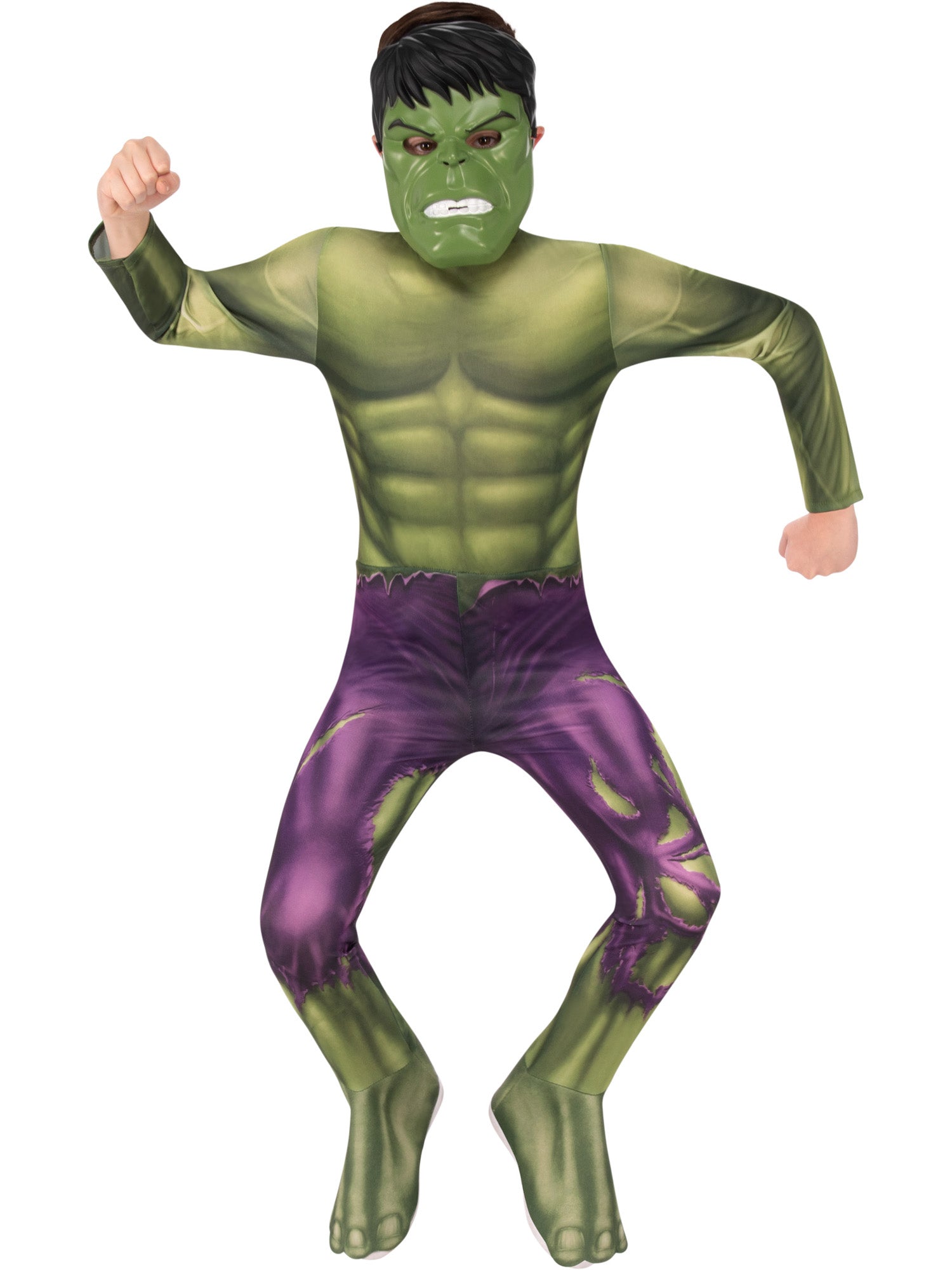 The Incredible Hulk, Avengers, Multi, Disney - Marvel, Kids Costumes, Small, Front