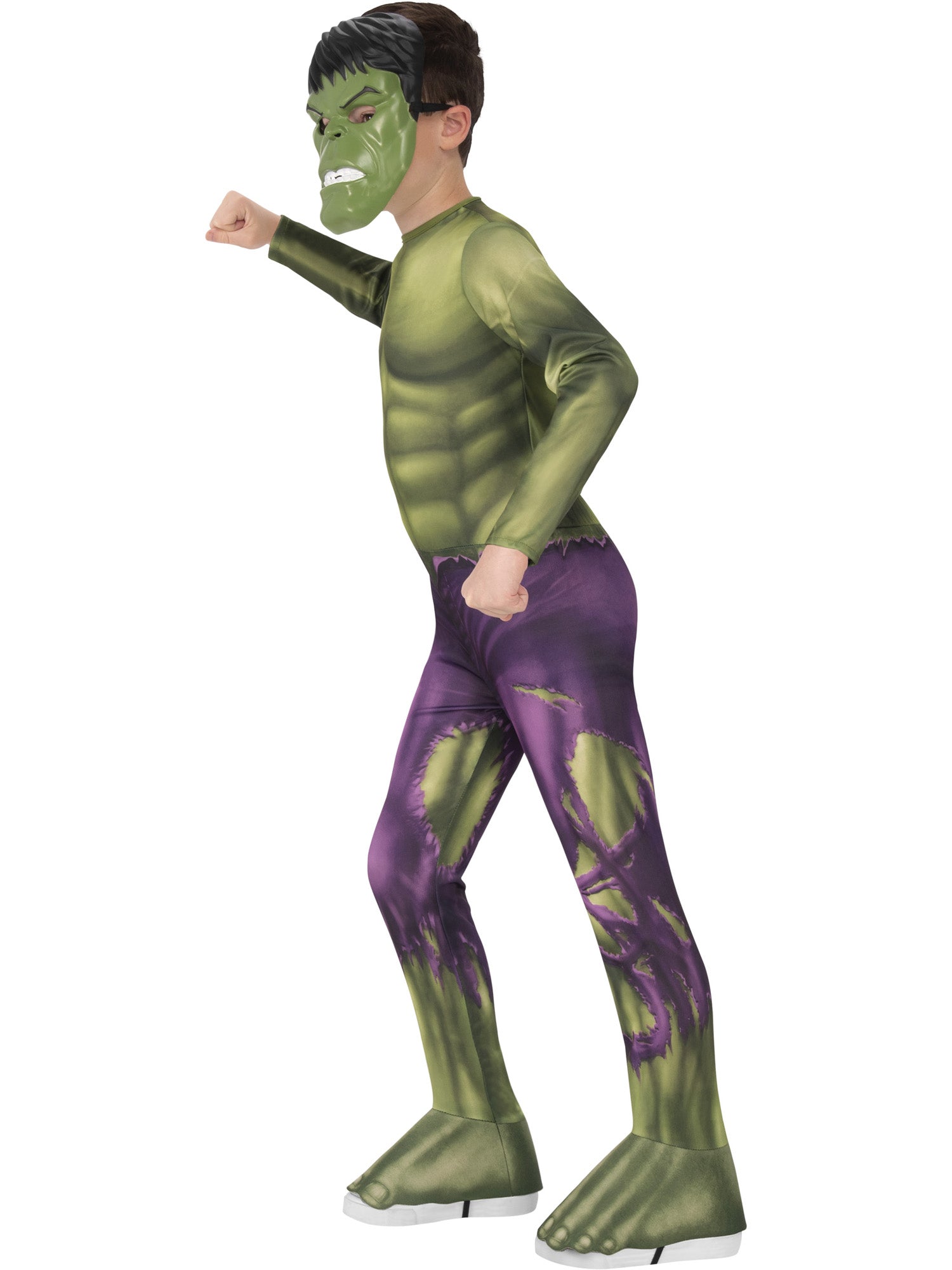 The Incredible Hulk, Avengers, Multi, Disney - Marvel, Kids Costumes, Small, Side