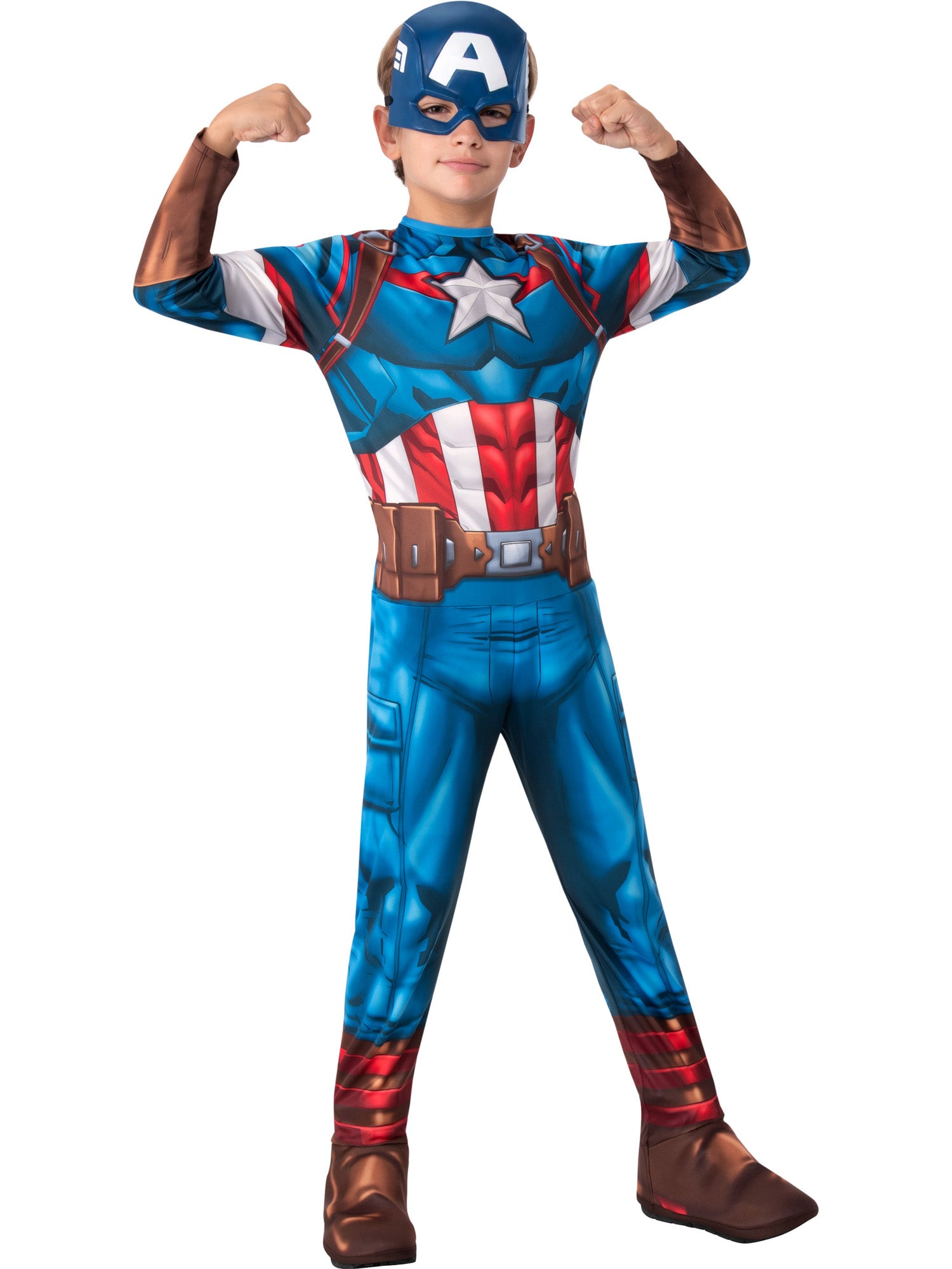 Captain America, Avengers, Multi, Disney - Marvel, Kids Costumes, Extra Small, Side