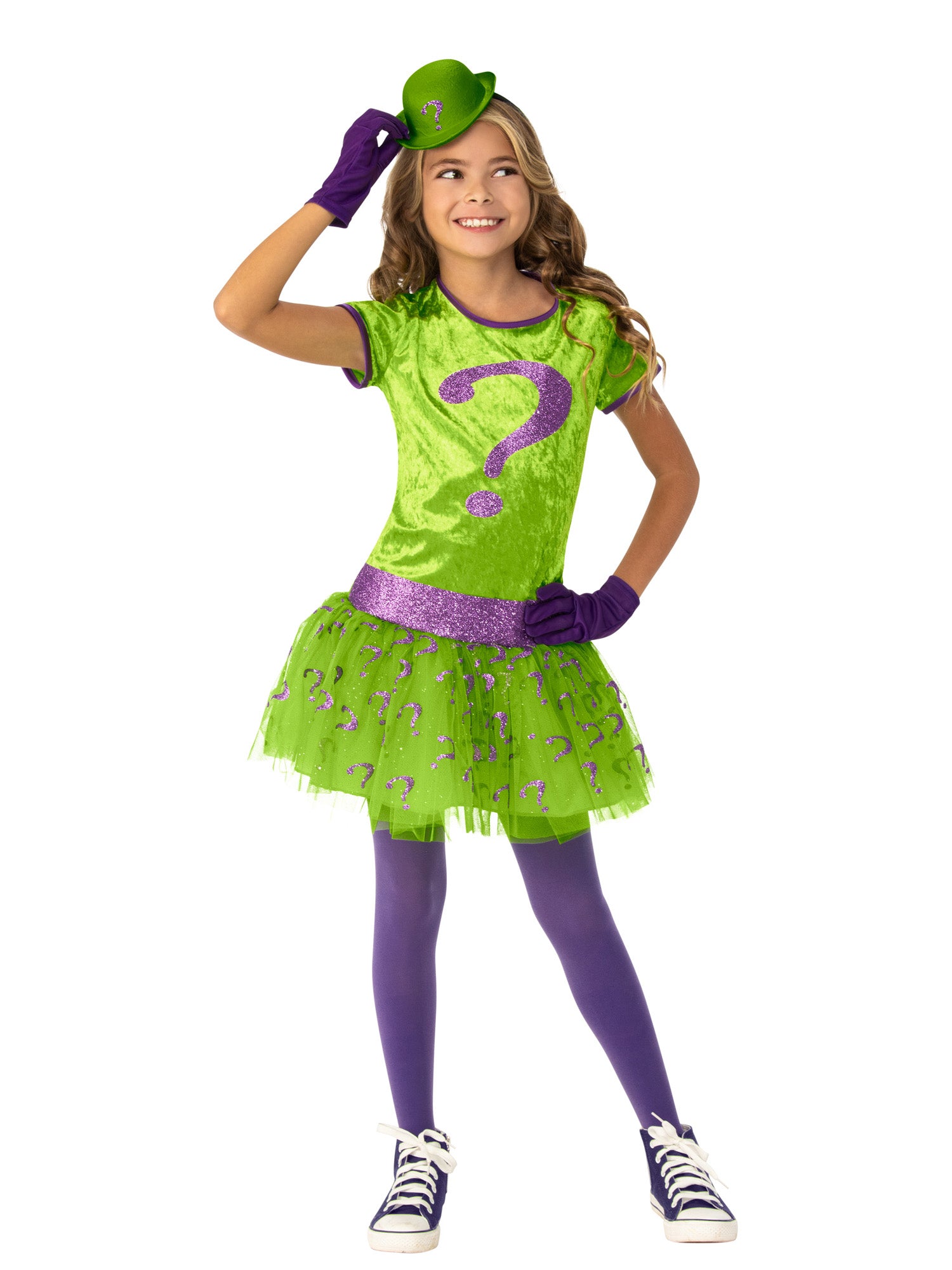 Riddler, Batman, Multi, WB DC Comics, Kids Costumes, Small, Front