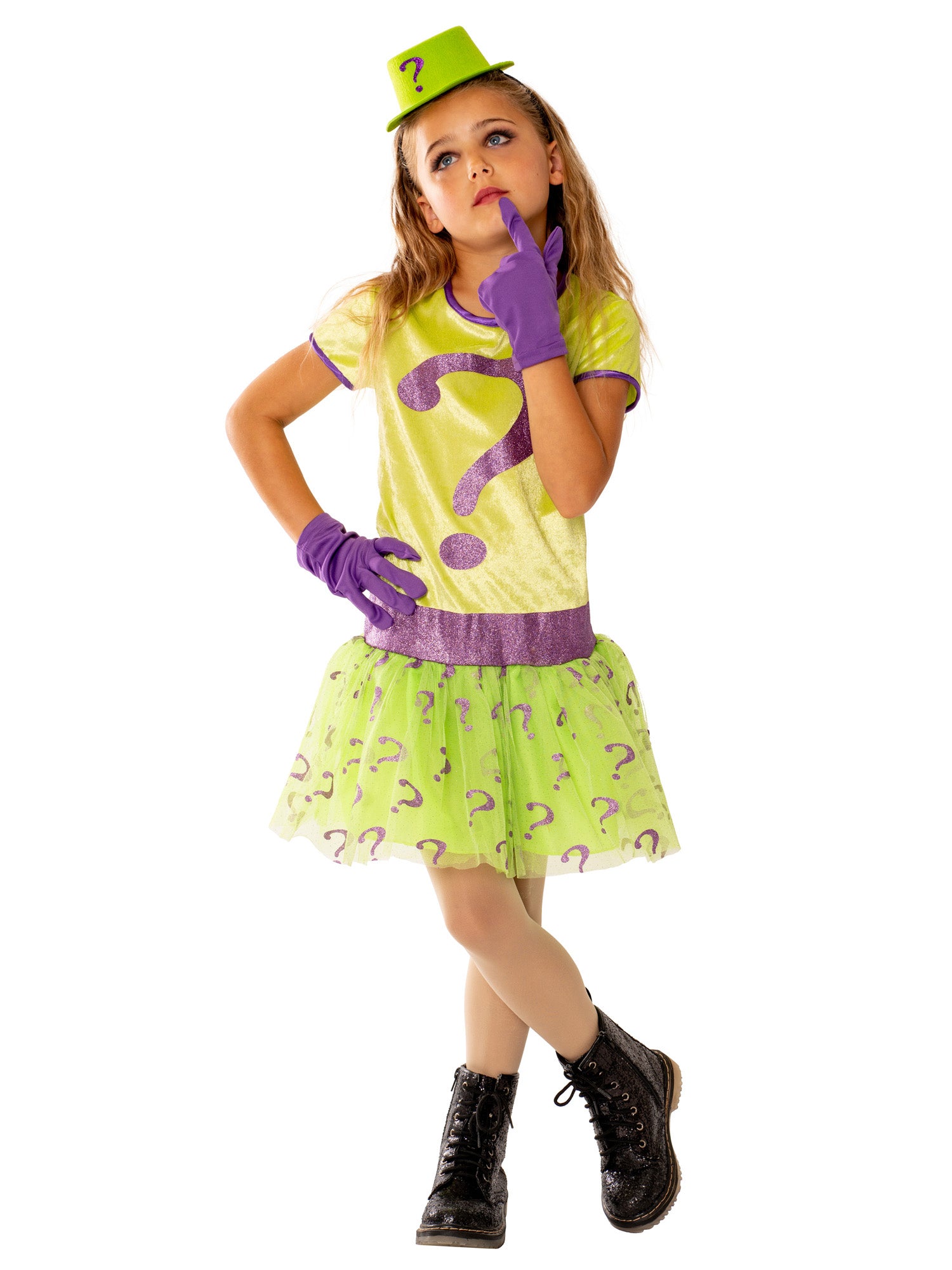 Riddler, Batman, Multi, WB DC Comics, Kids Costumes, Small, Side
