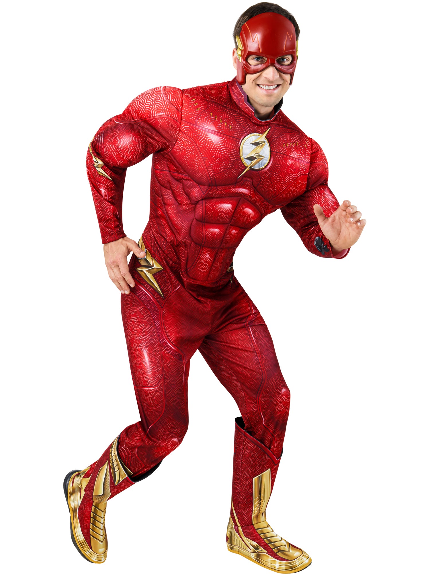 Flash, The Flash, Flash, The Flash, Red, WB DC Comics, Adult Costume, L, Front