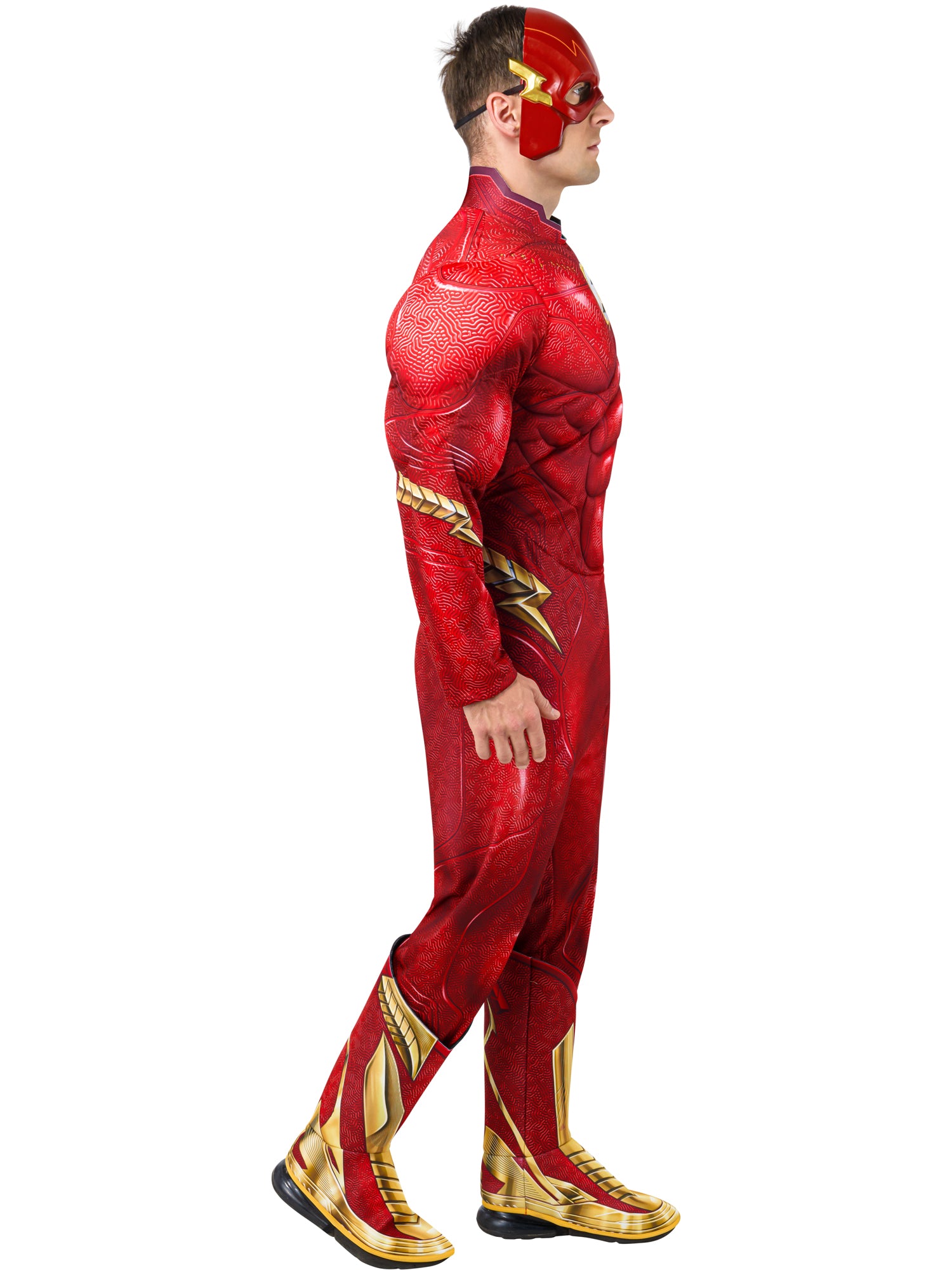 Flash, The Flash, Flash, The Flash, Red, WB DC Comics, Adult Costume, L, Side