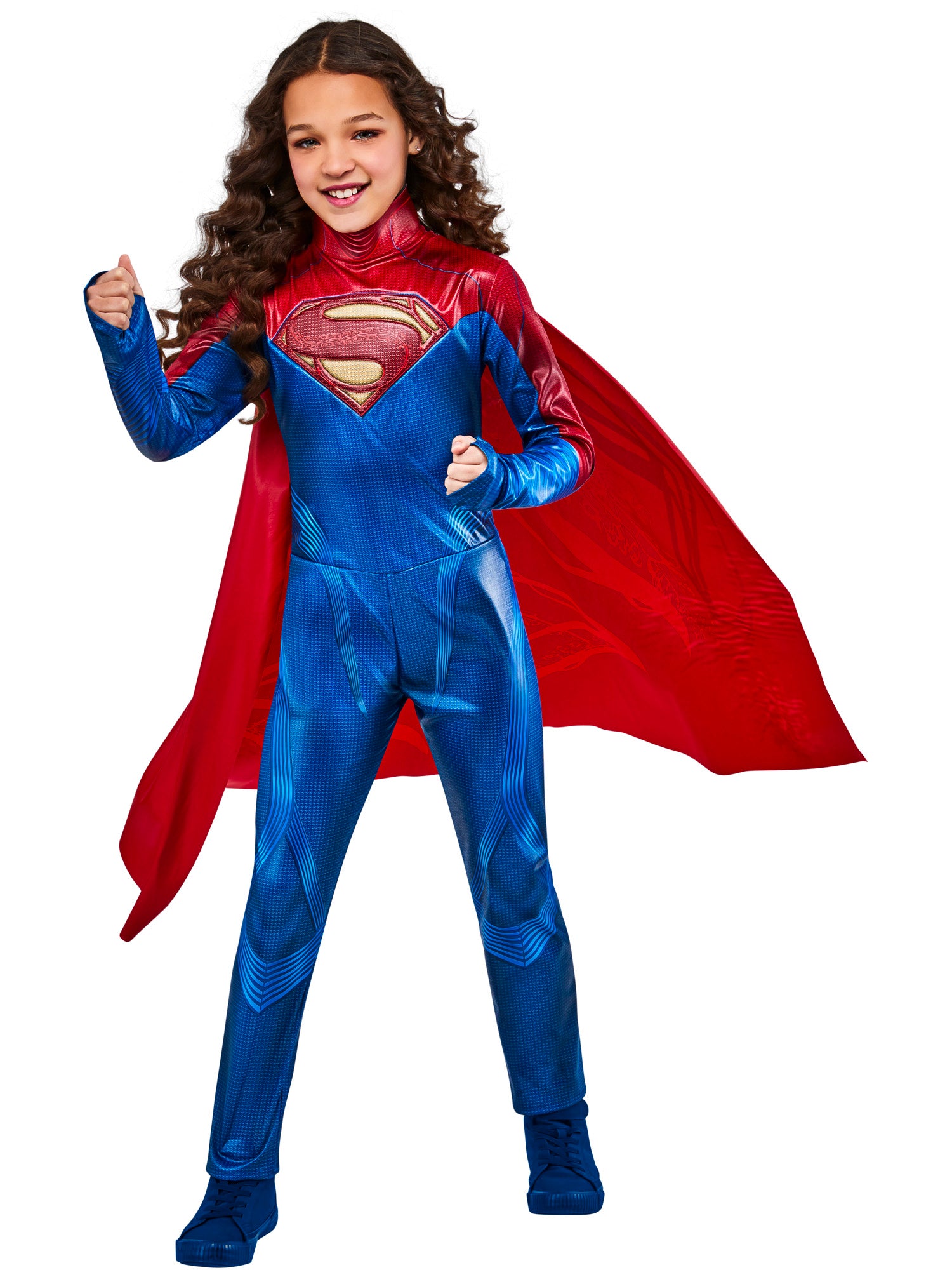 Supergirl, The Flash, Flash, The Flash, Blue, WB DC Comics, Kids Costumes, M, Front
