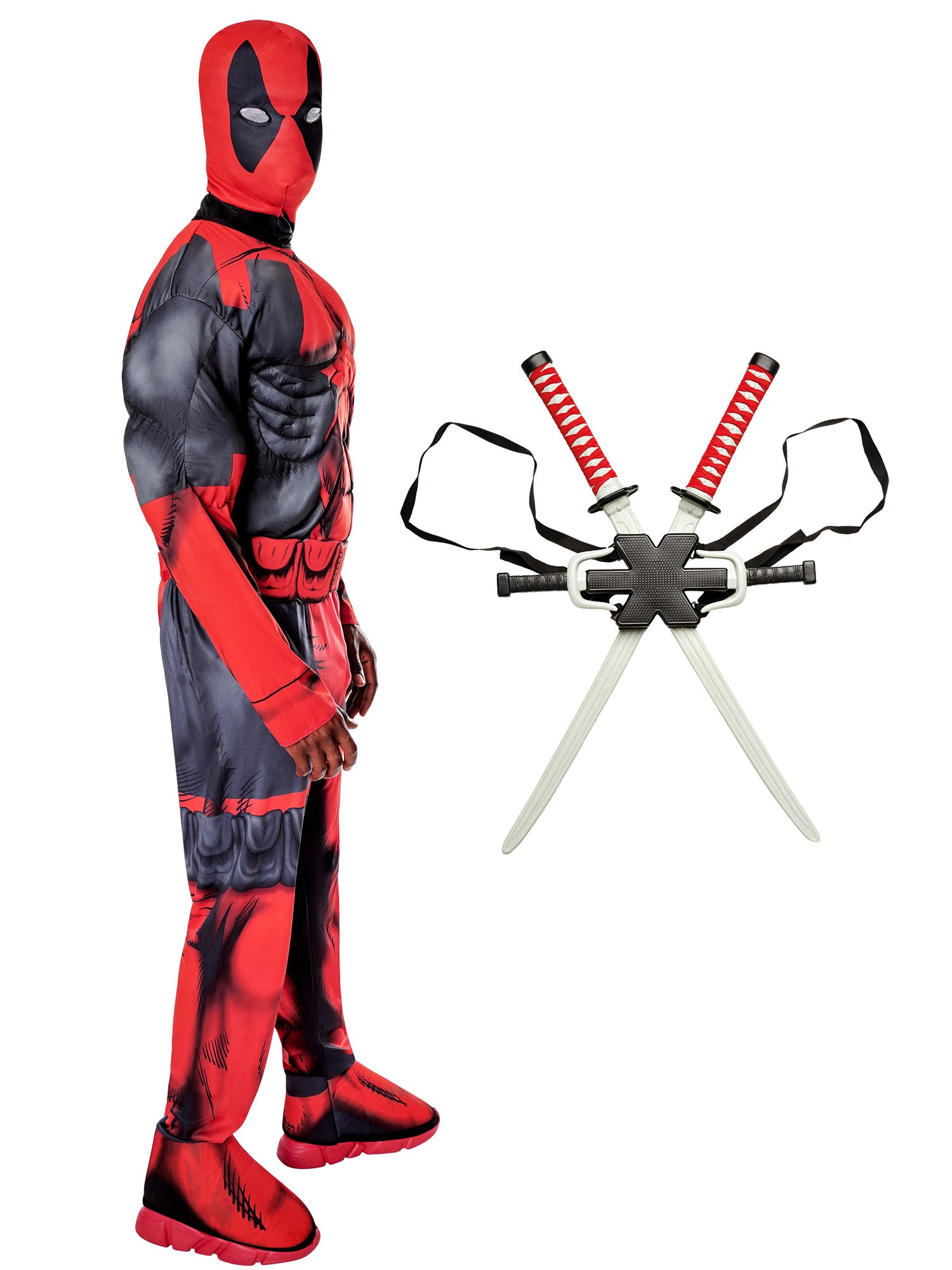 Deadpool, Multi, Marvel, Adult Costume, , Side