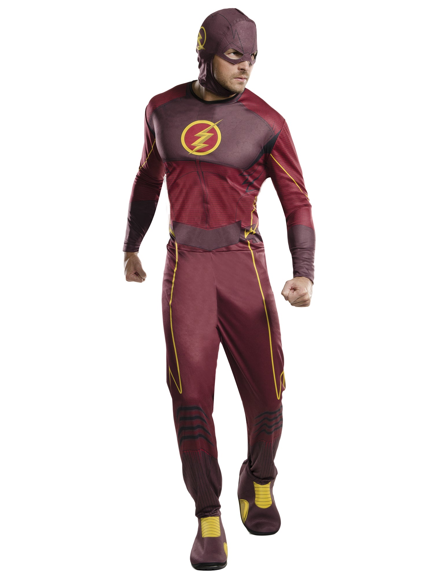 The Flash, Multi, WB DC Comics, Adult Costume, Extra Large, Front