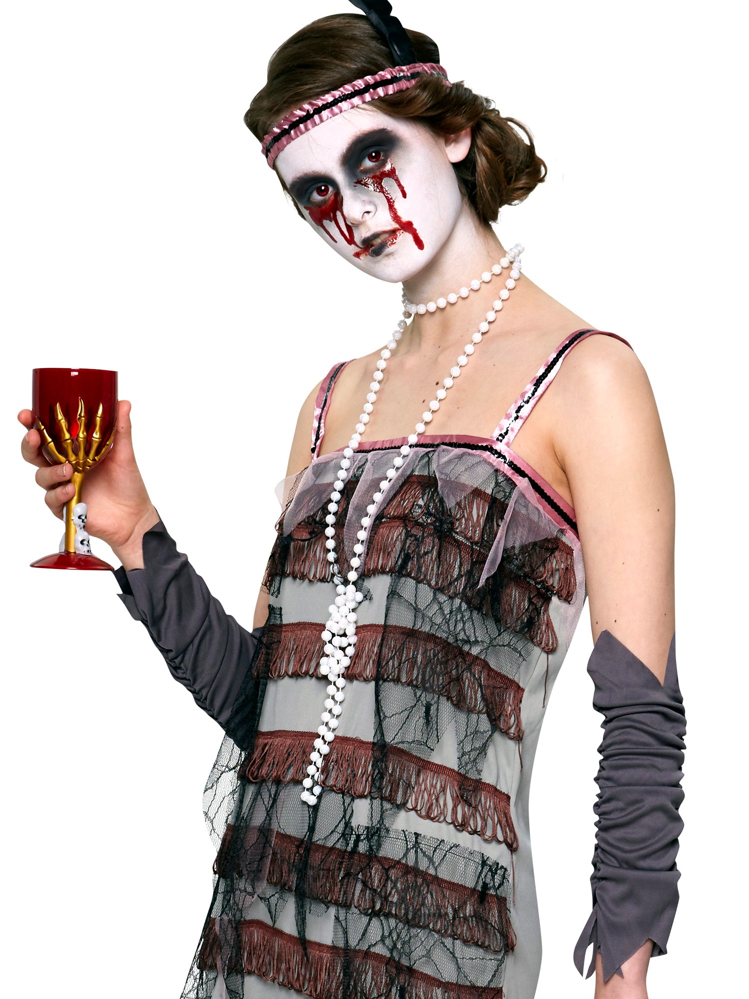 Lady Gravestone, Multi, Forum, Adult Costume, Small, Back