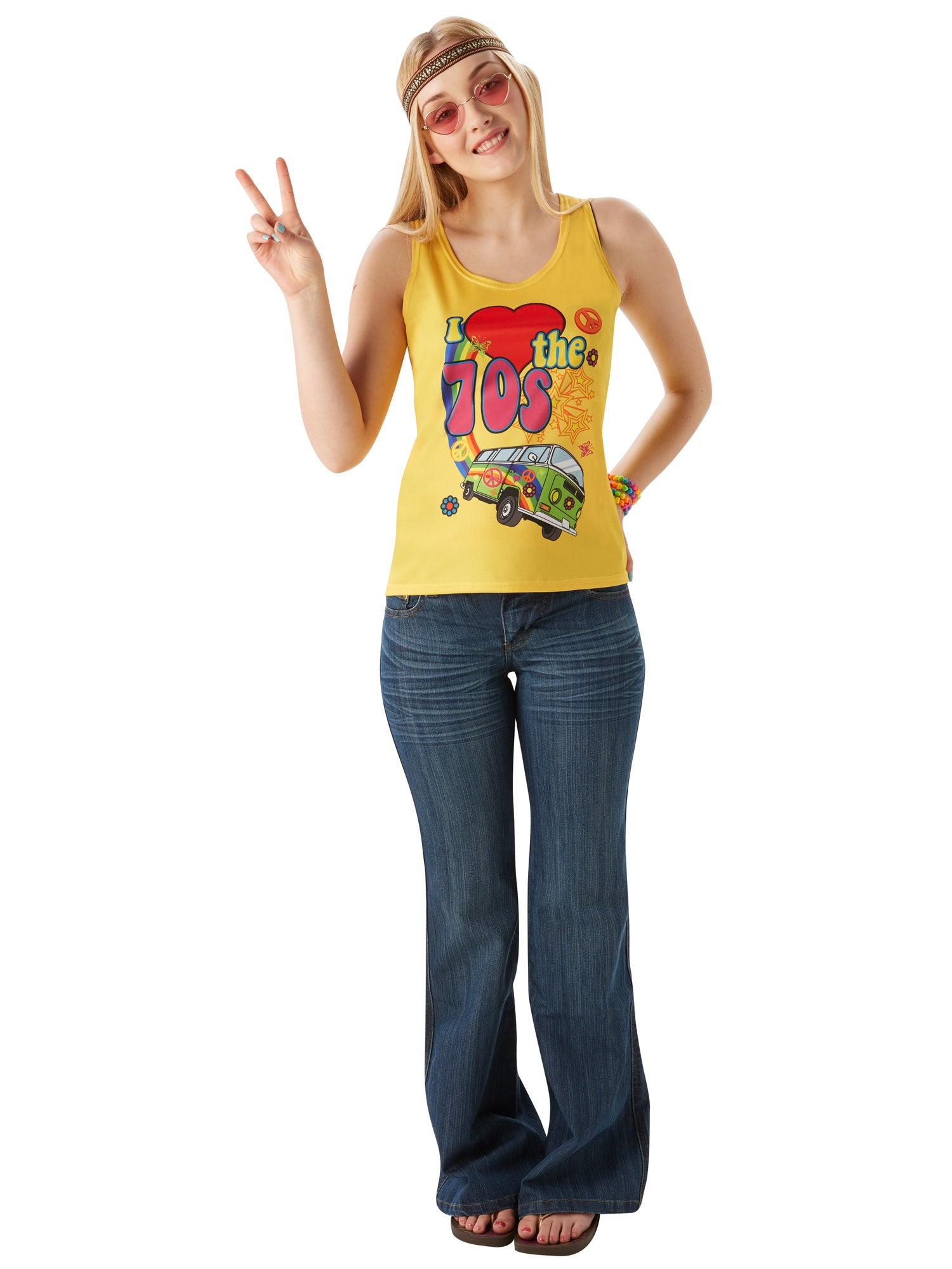 1970s, Multi, Forum, Adult Costume, Small, Front