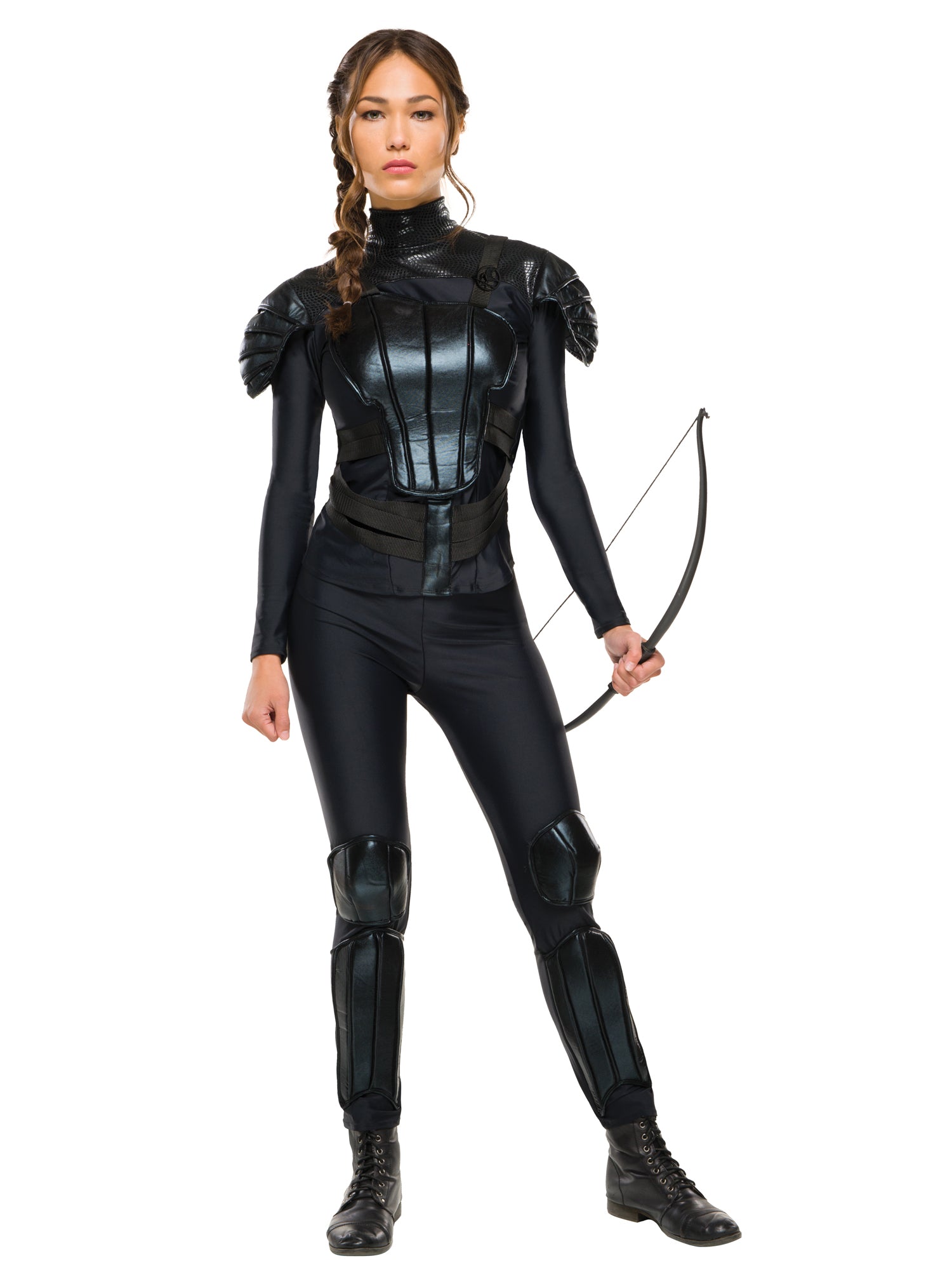 Katniss Everdeen, Multi, Hunger Games, Adult Costume, Extra Small, Front