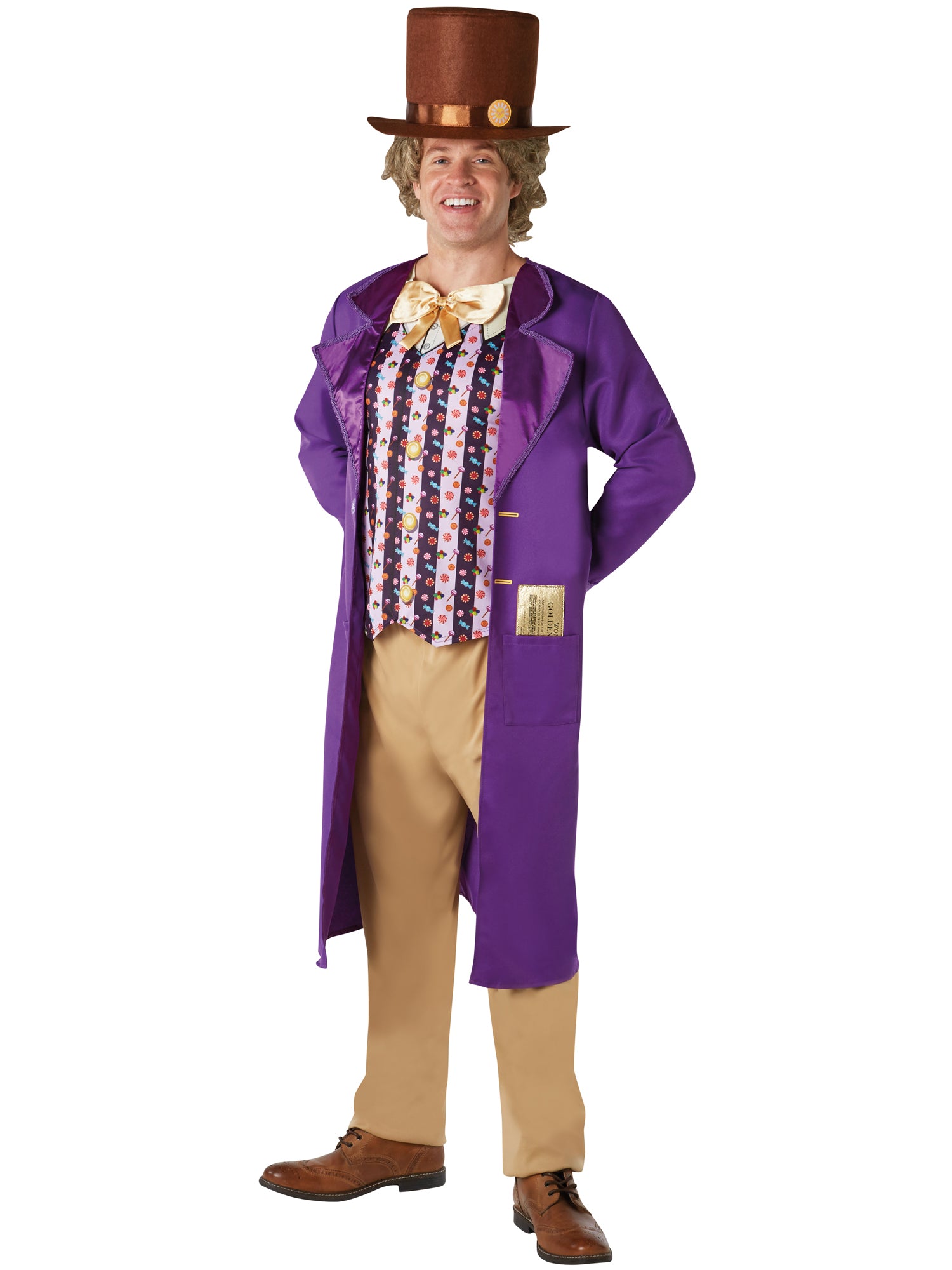 Willy Wonka, Multi, WB DC Comics, Adult Costume, Standard, Front