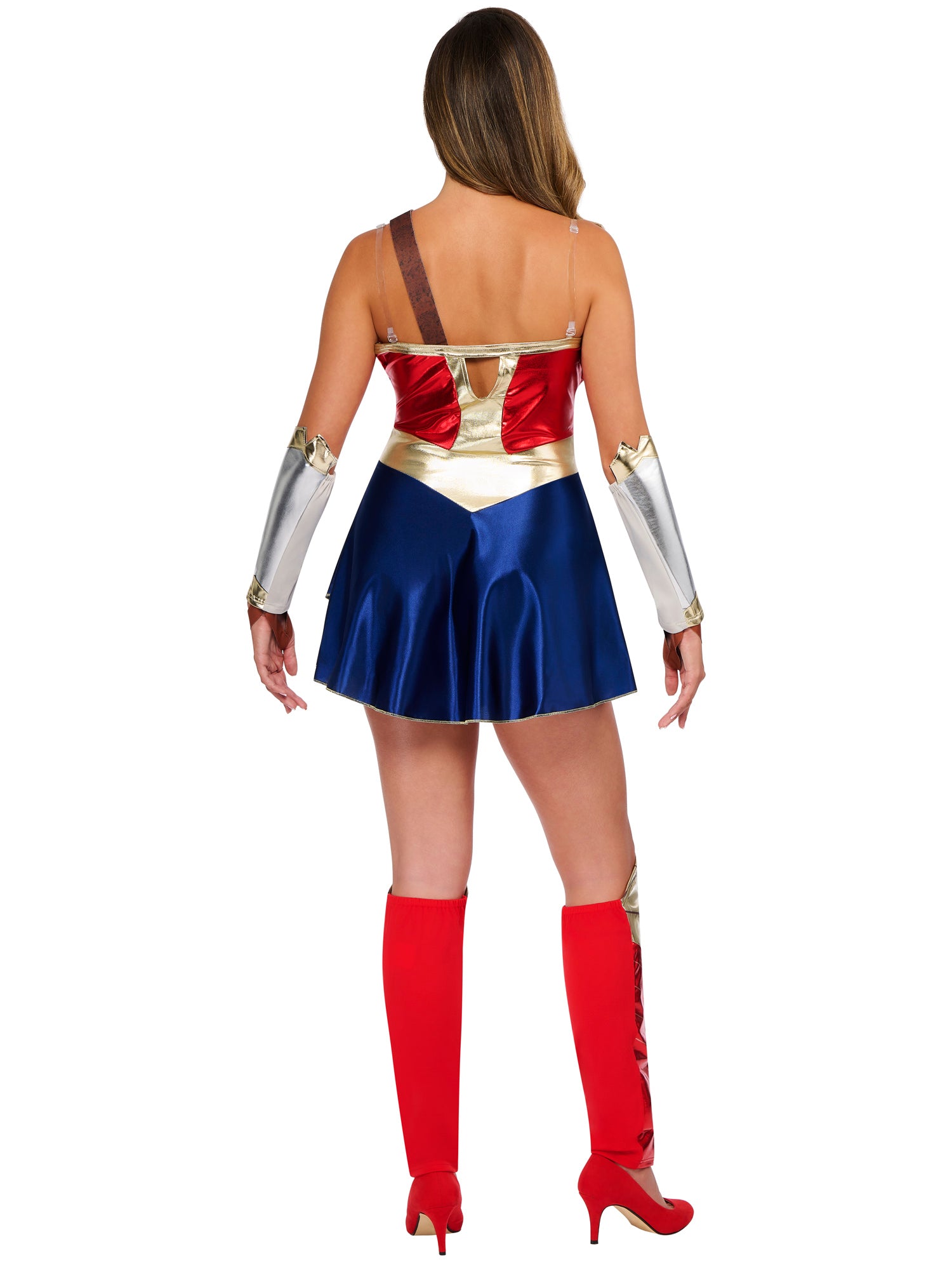 Wonder Woman, Justice League, Justice League, Multi, WB DC Comics, Adult Costume, Small, Back