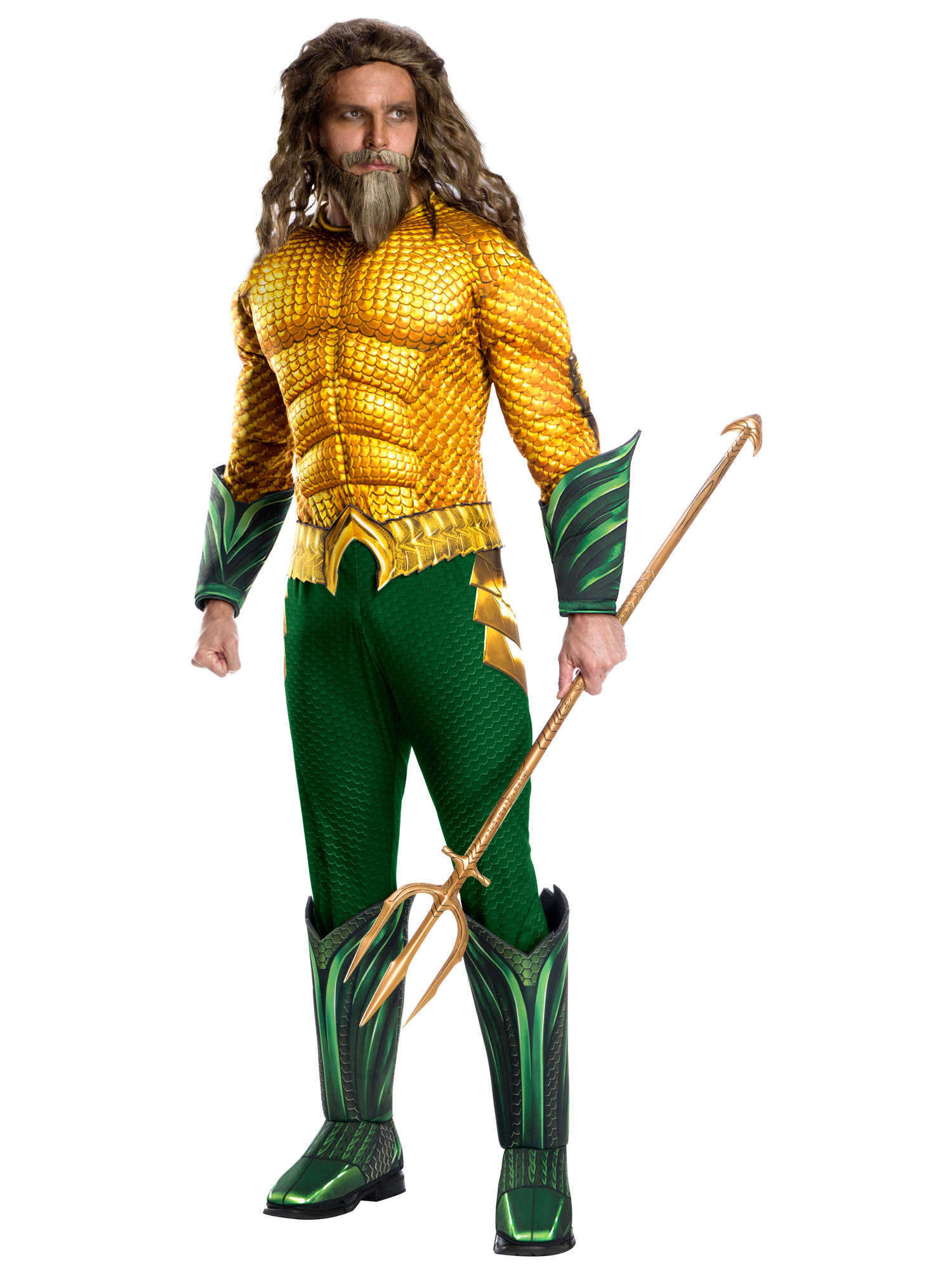 Aquaman, Multi, WB DC Comics, Adult Costume, Extra Large, Front