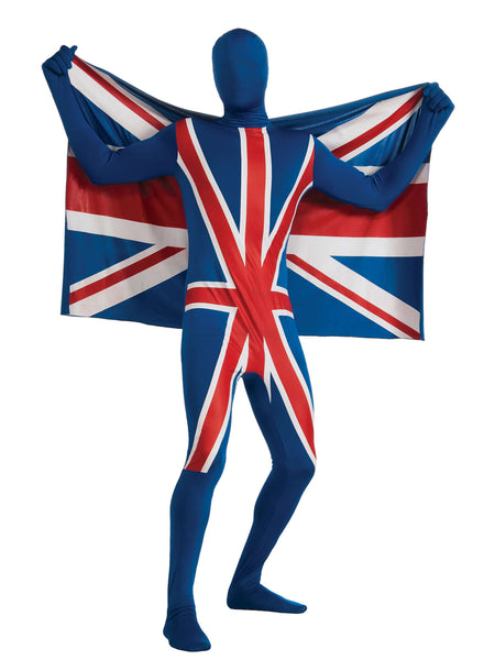 Adult Union Jack Flag 2nd Skin Suit Costume
