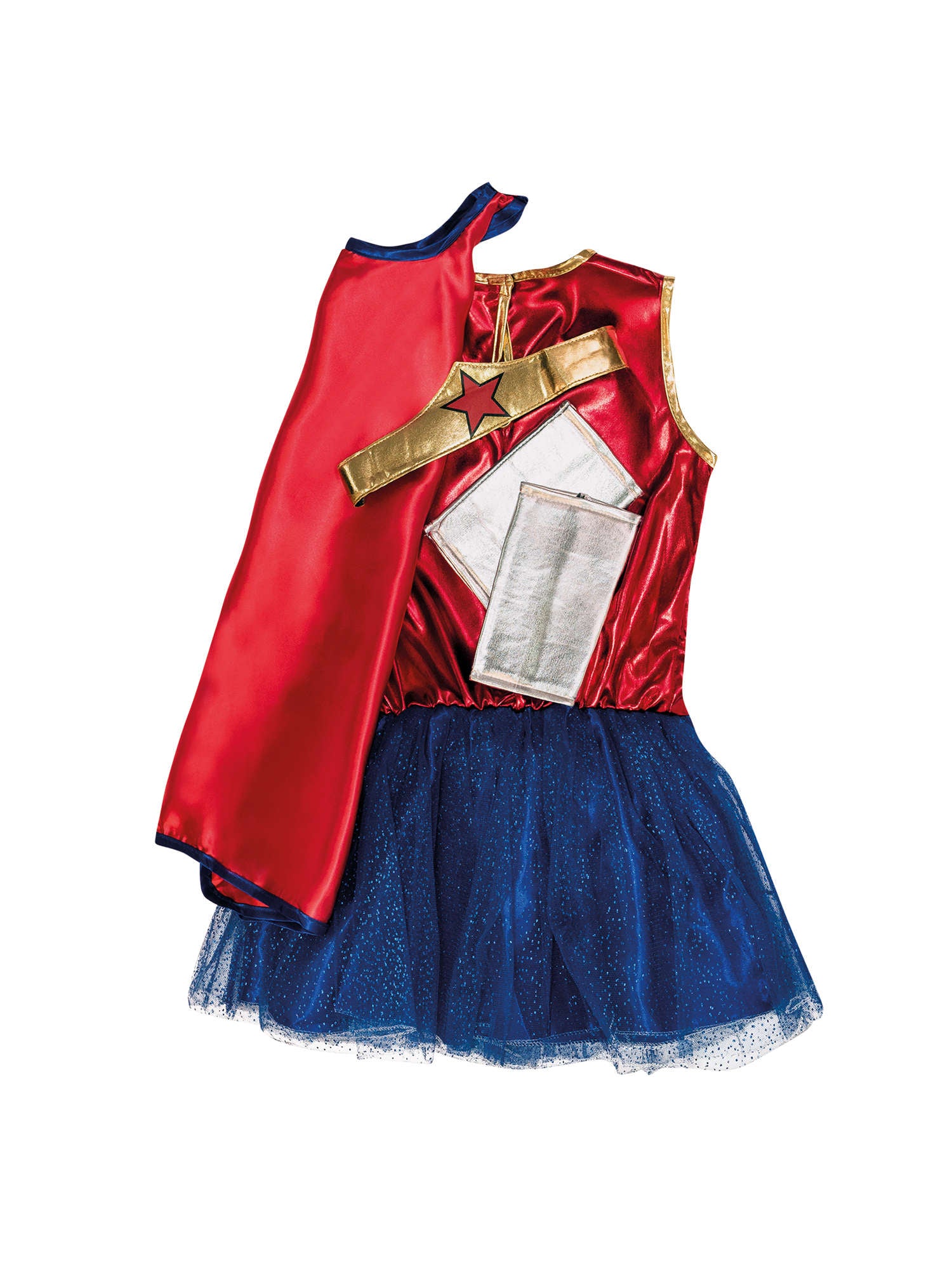 Wonder Woman, Multi, WB DC Comics, Kids Costumes, Medium, Back