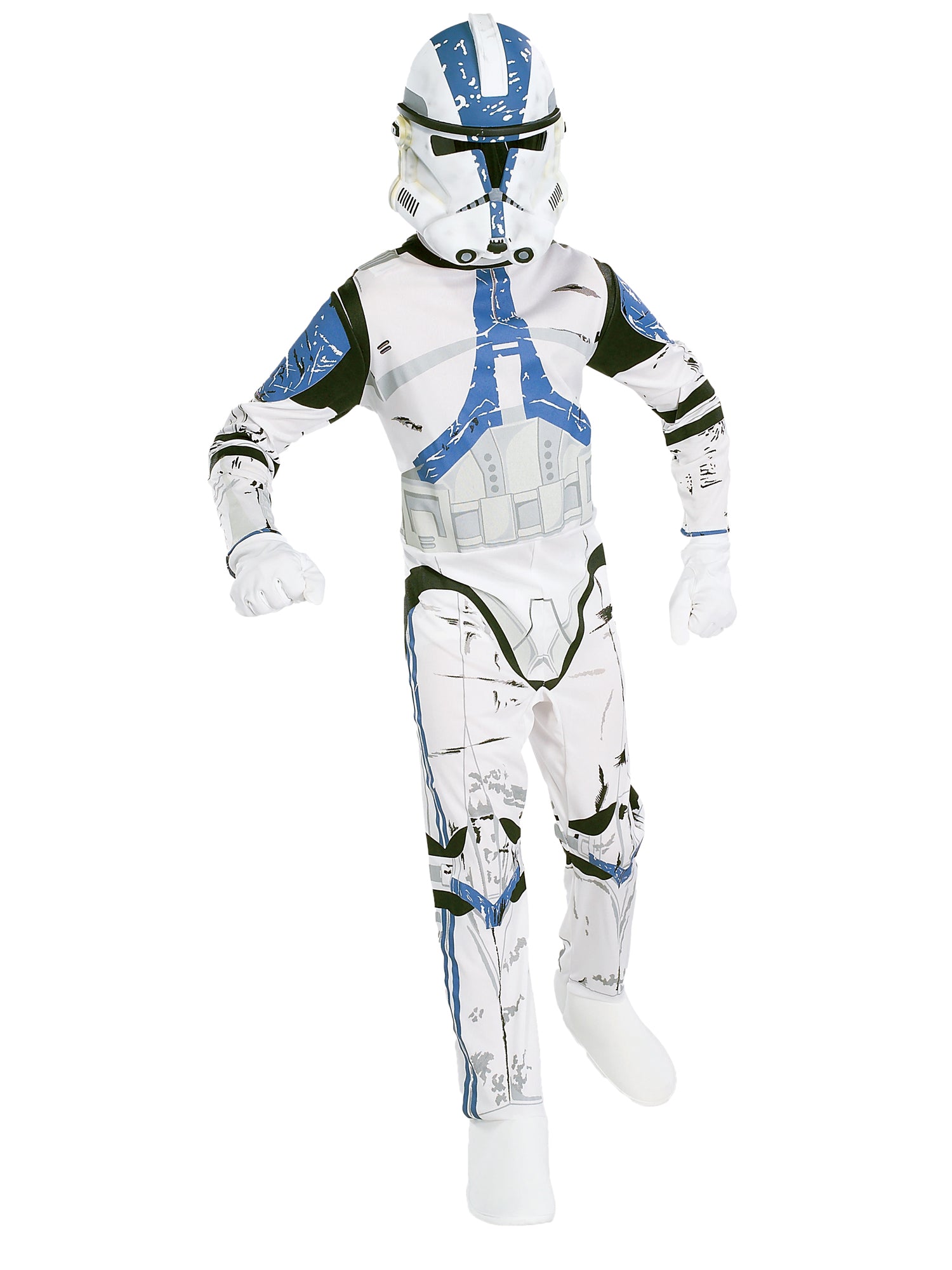 Clone Trooper, Clone Wars, Episode II, Clone Wars, Multi, Disney - Lucas, Kids Costumes, Medium, Front