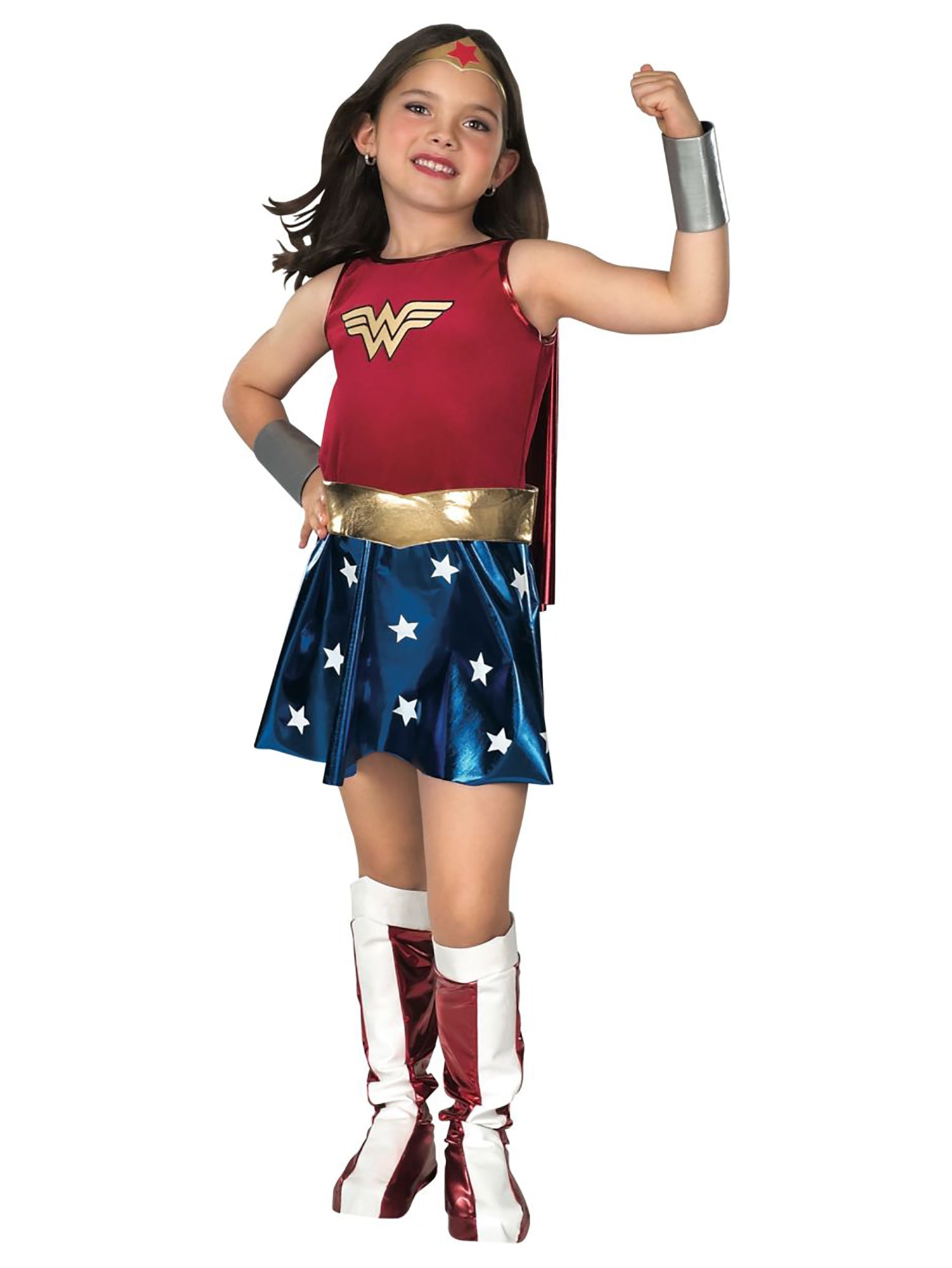 Wonder Woman, Superman, Multi, WB DC Comics, Kids Costumes, Large, Front