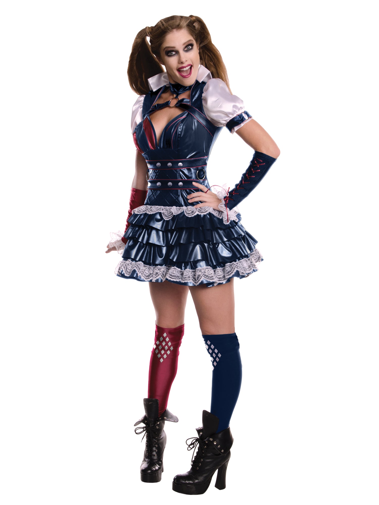 Harley Quinn, Batman, Multi, WB DC Comics, Adult Costume, Small, Front
