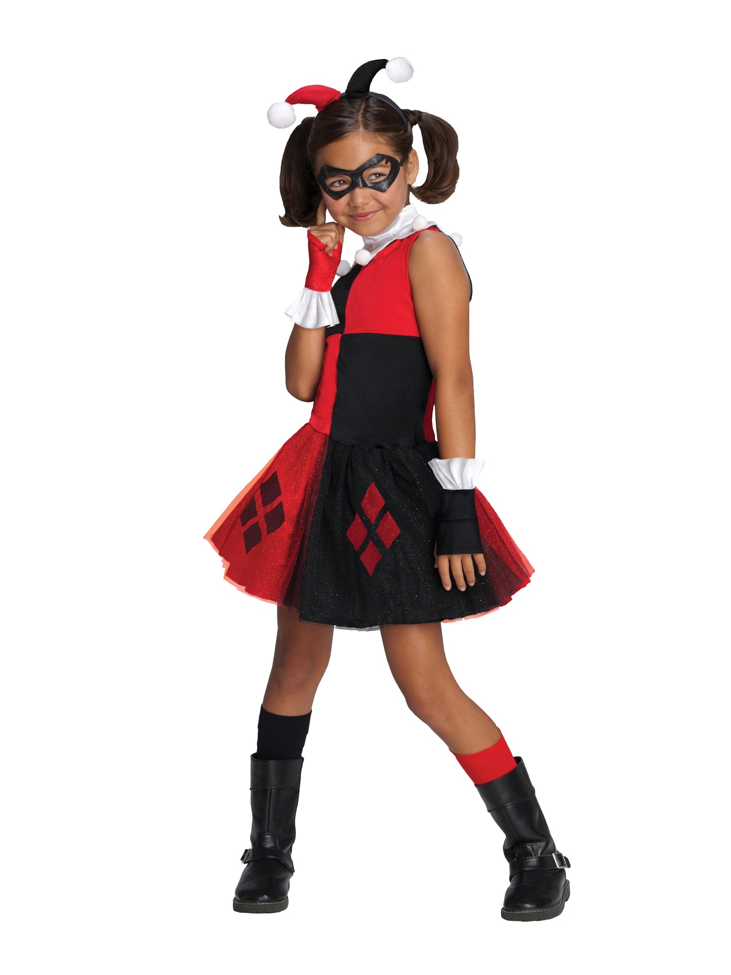 Harley Quinn, Multi, WB DC Comics, Kids Costumes, Medium, Front