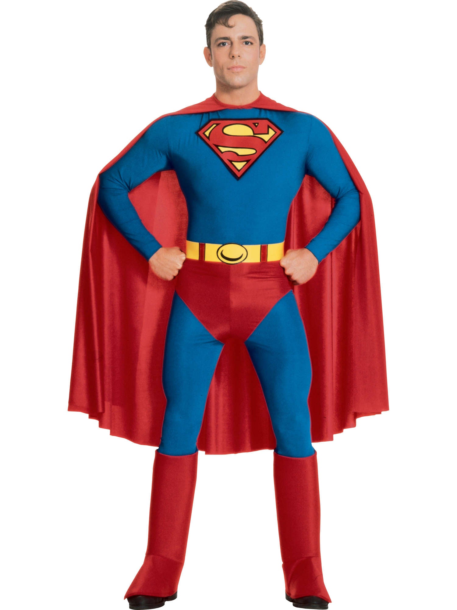 Superman, Multi, WB DC Comics, Adult Costume, Extra Large, Front